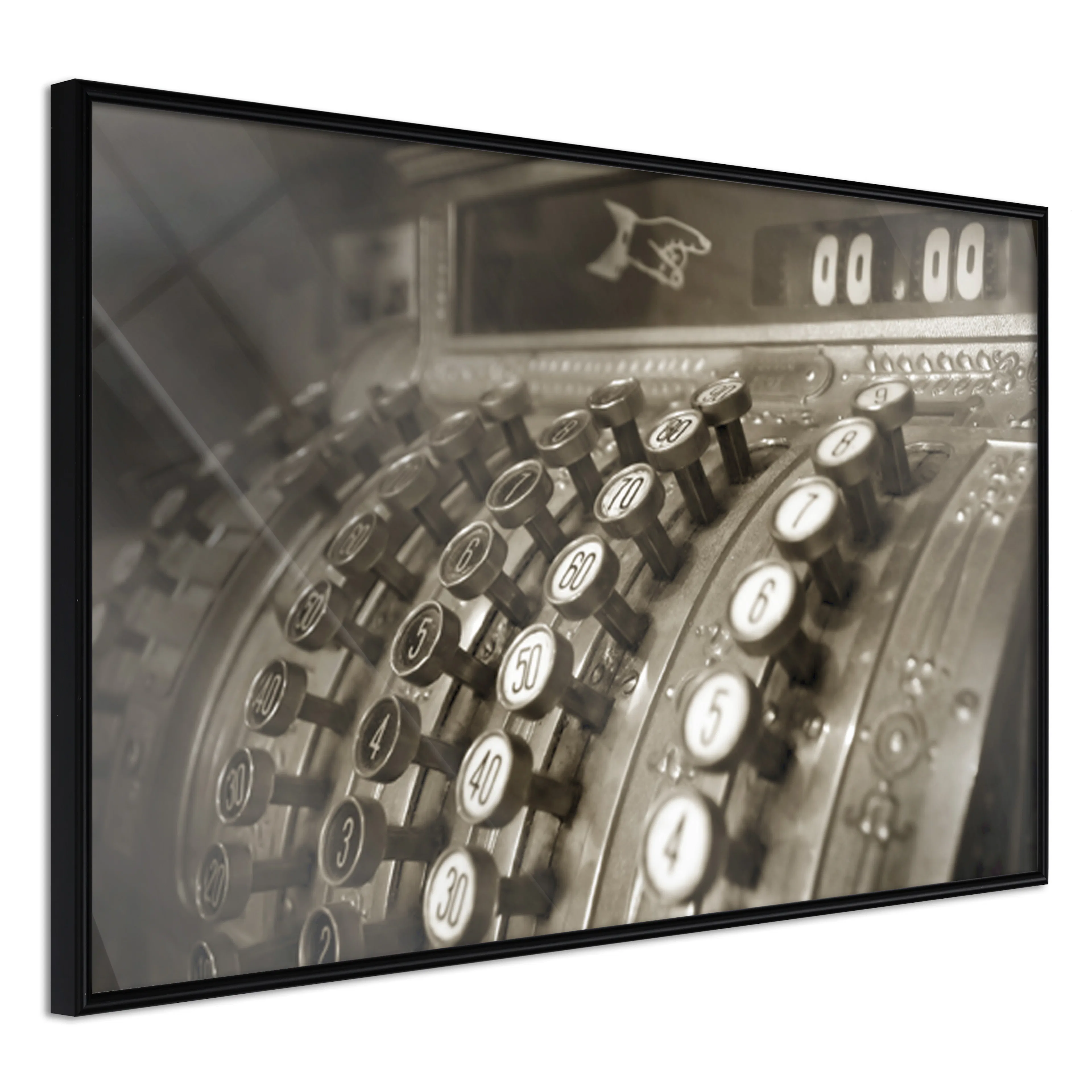 Affisch - Cash Register [Poster] 30x20 Svart ram, 30x20 cm