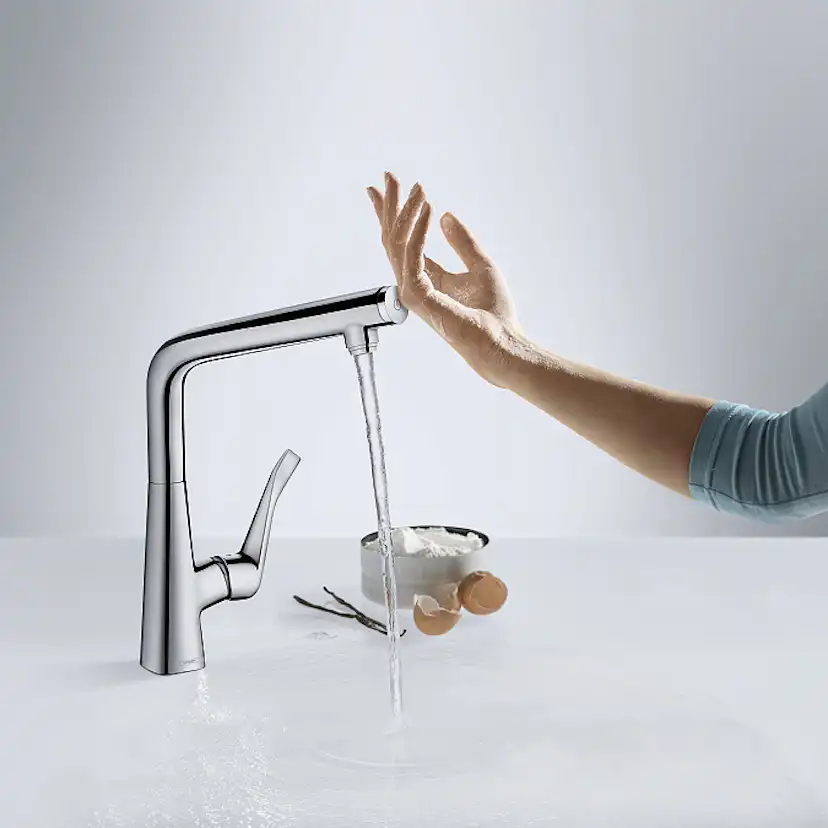 Köksblandare Hansgrohe Metris med Utdragbar Pip