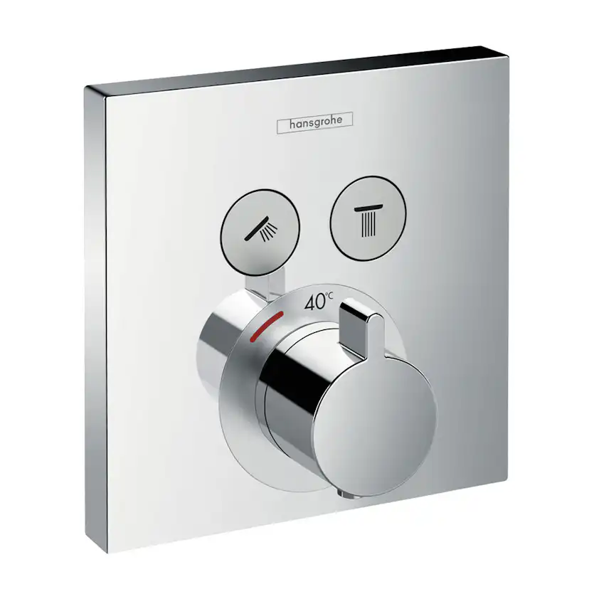 Inbyggnadspaket Dusch Hansgrohe Raindance E Select Takdusch: Vägganslutning