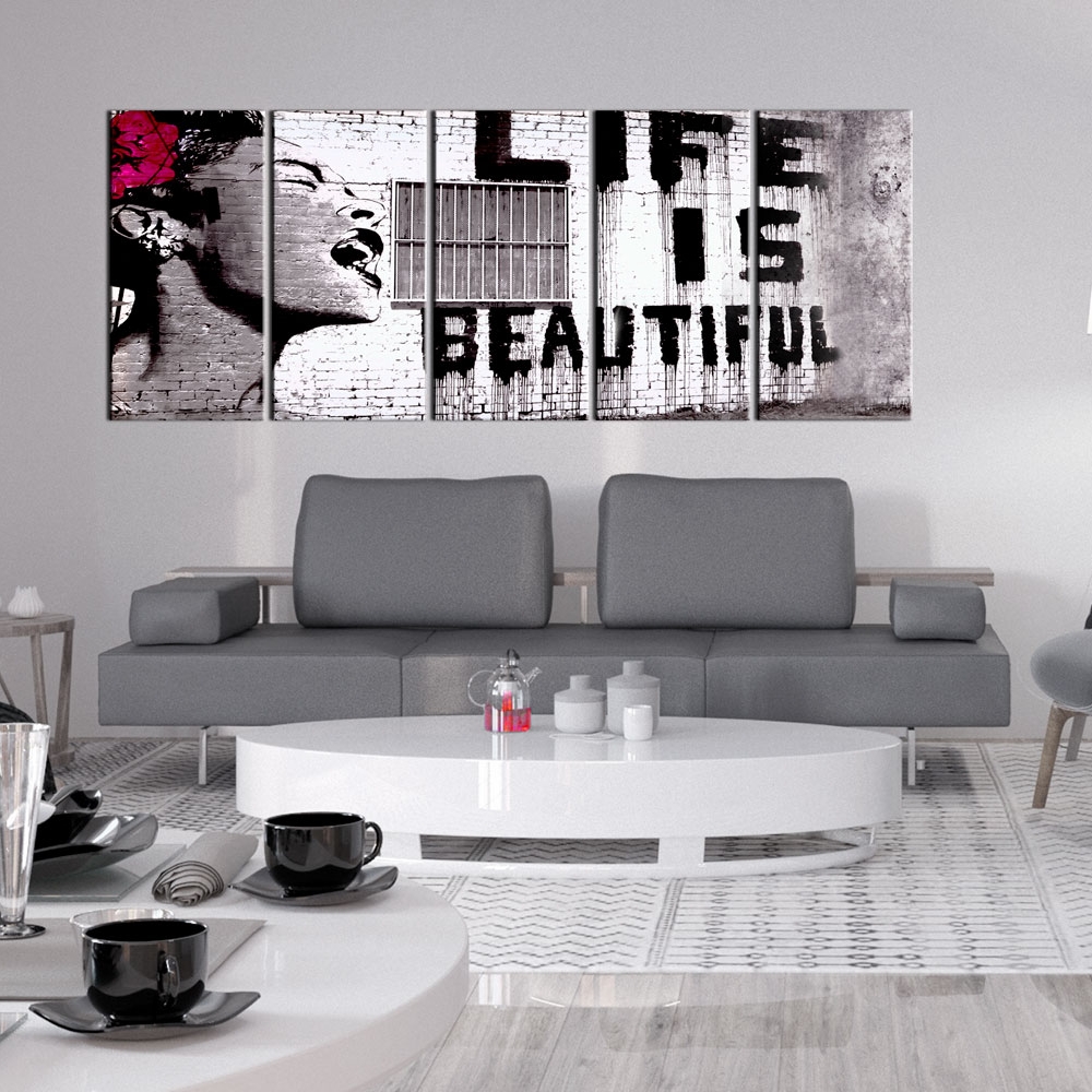 Tavla Arkiio Banksy Life Is Beautiful