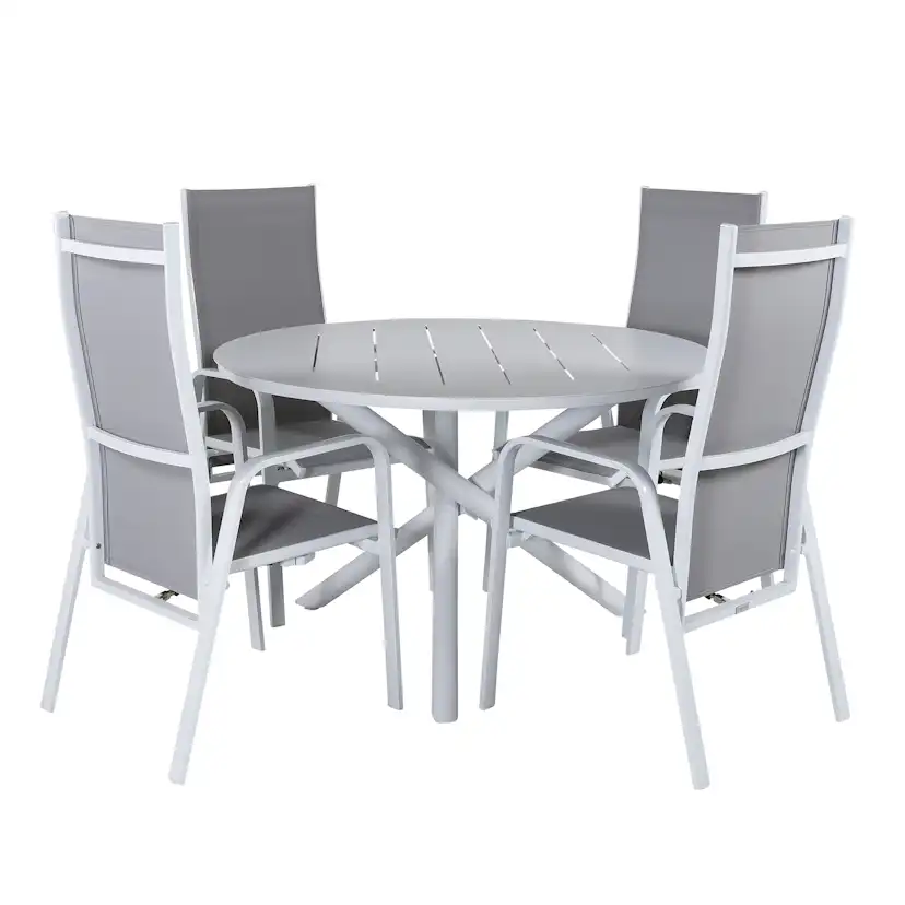 Matgrupp Venture Home Ande med 4 Cubb Recliner Matstolar