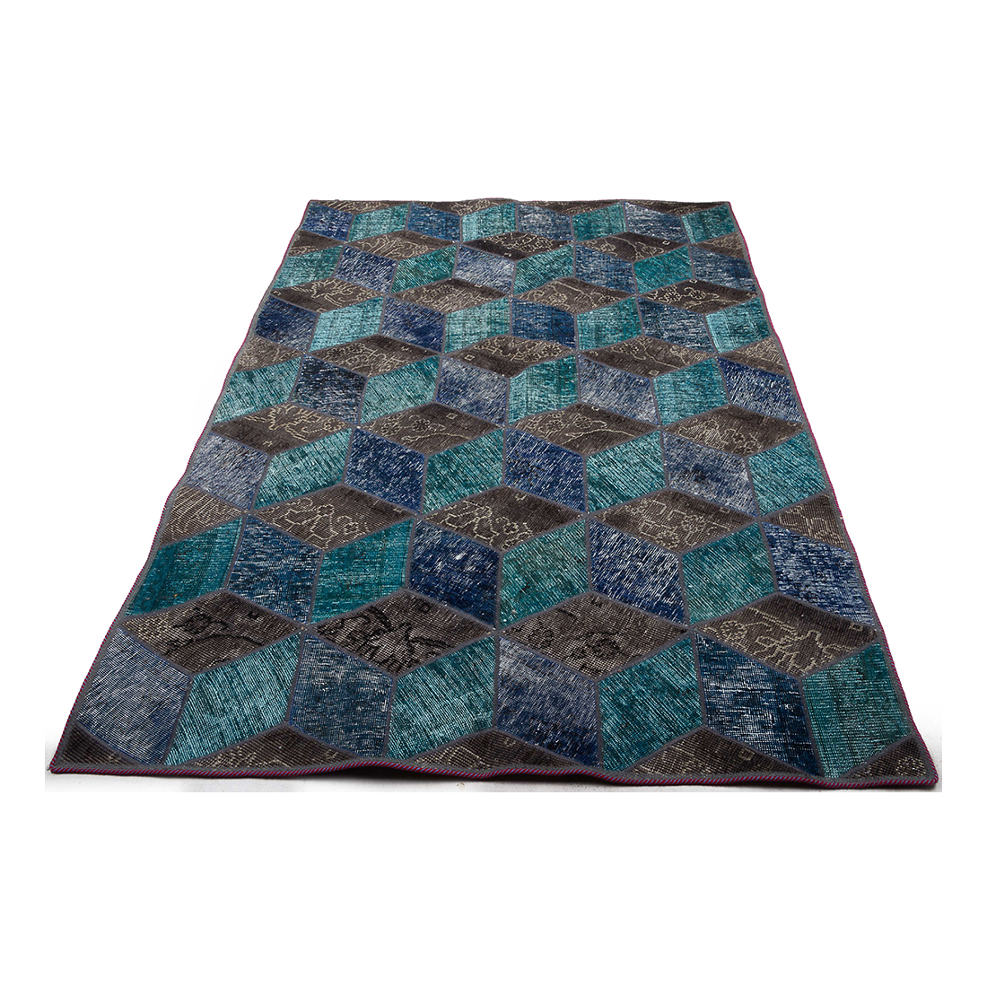 Persisk Patchworkmatta D-sign Handknuten 750656
