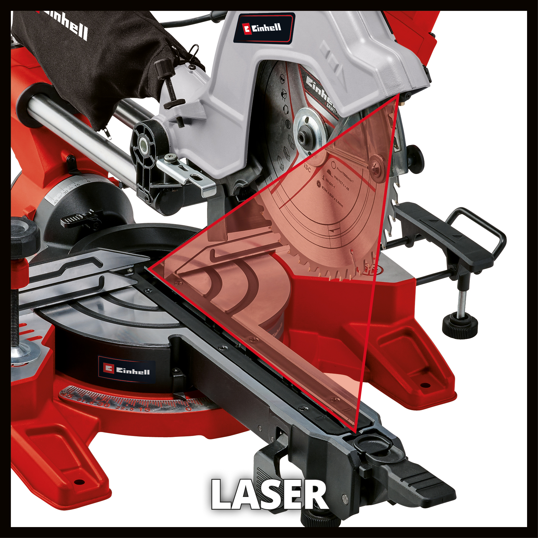 Glid-geringssåg Einhell TE-SM 10 L Dual