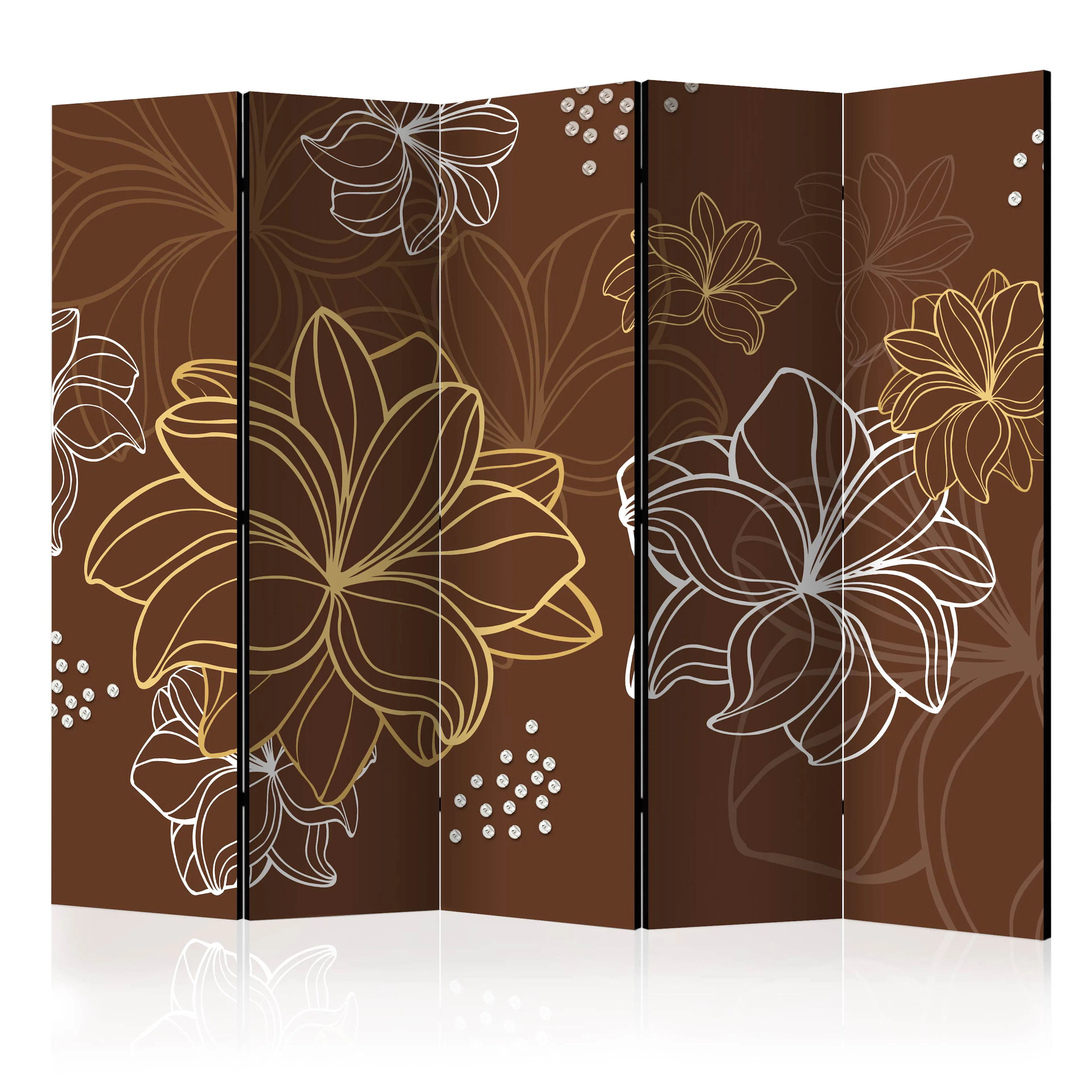 Rumsavdelare Skärmvägg Arkiio Autumnal Flora II 225x172 cm