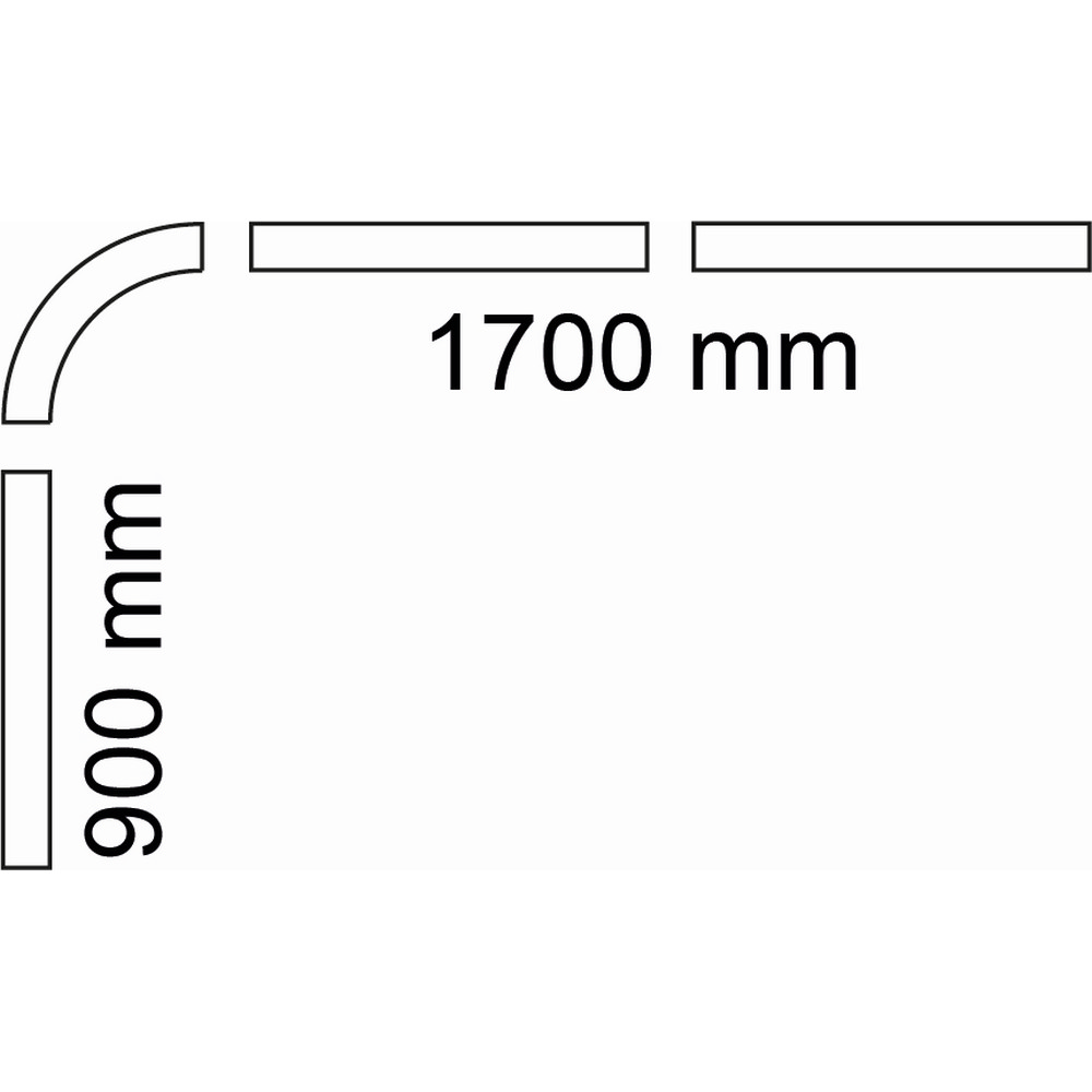 Duschstång Habo Skena 900