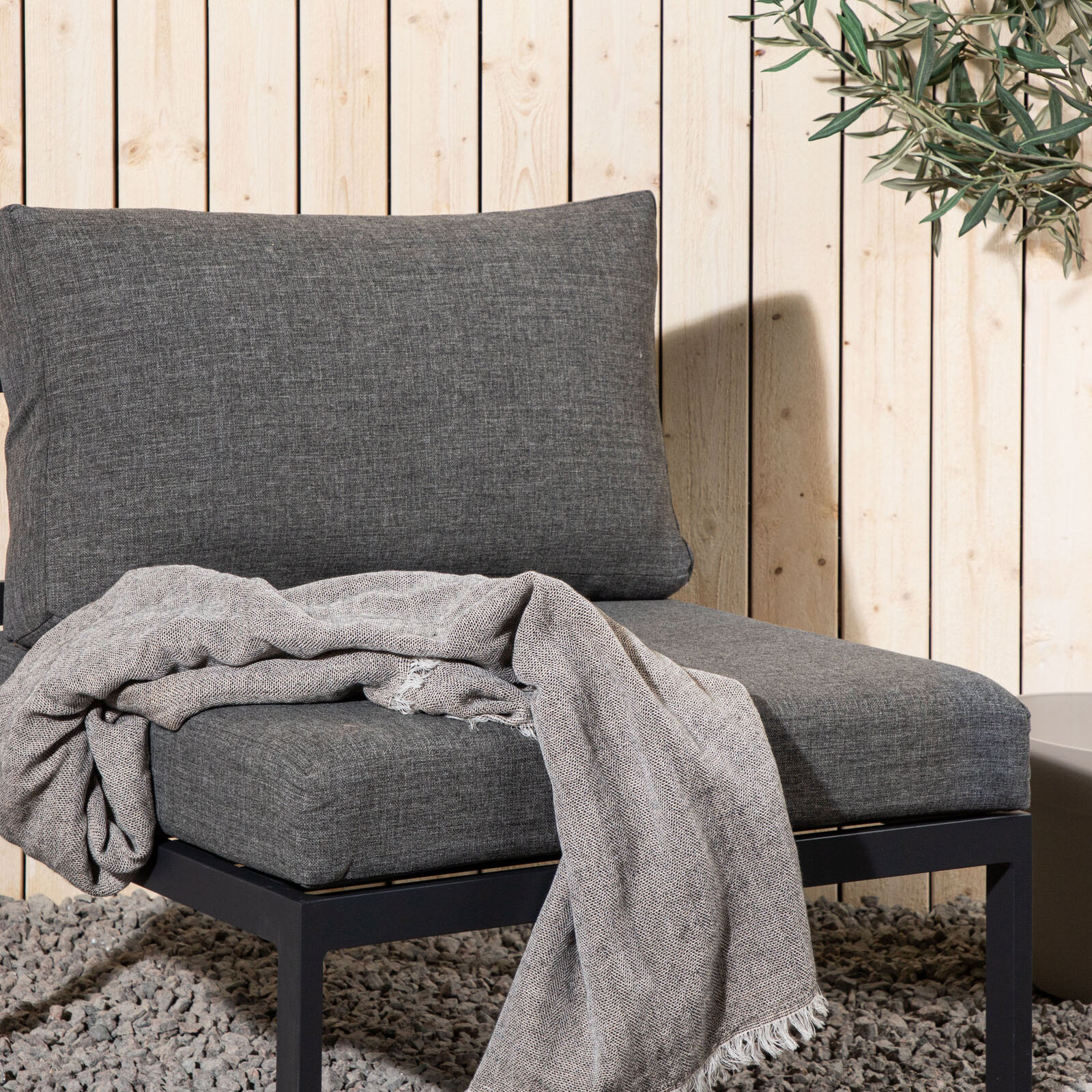 Copacabana Middle Part - Black Alu / Grey Cushion Black Alu / Grey Cushion