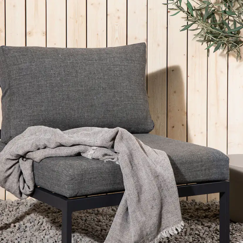 Copacabana Middle Part - Black Alu / Grey Cushion Black Alu / Grey Cushion