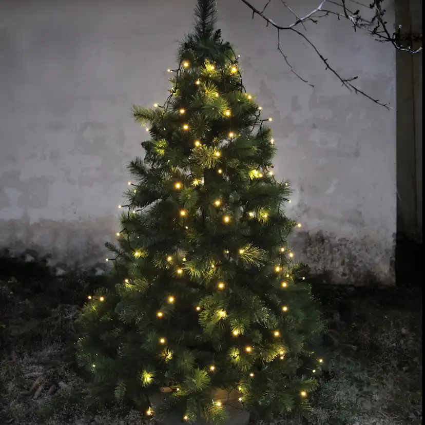 Julgransslinga Star Trading LED-Ljusslinga med 160 Varmvita Ljus