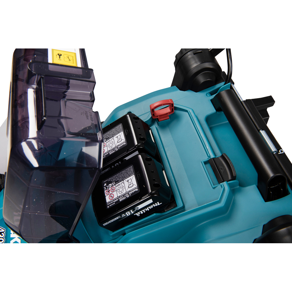 Gräsklippare Makita DLM432CT2 36 V med 5 Ah-batteri och Laddare