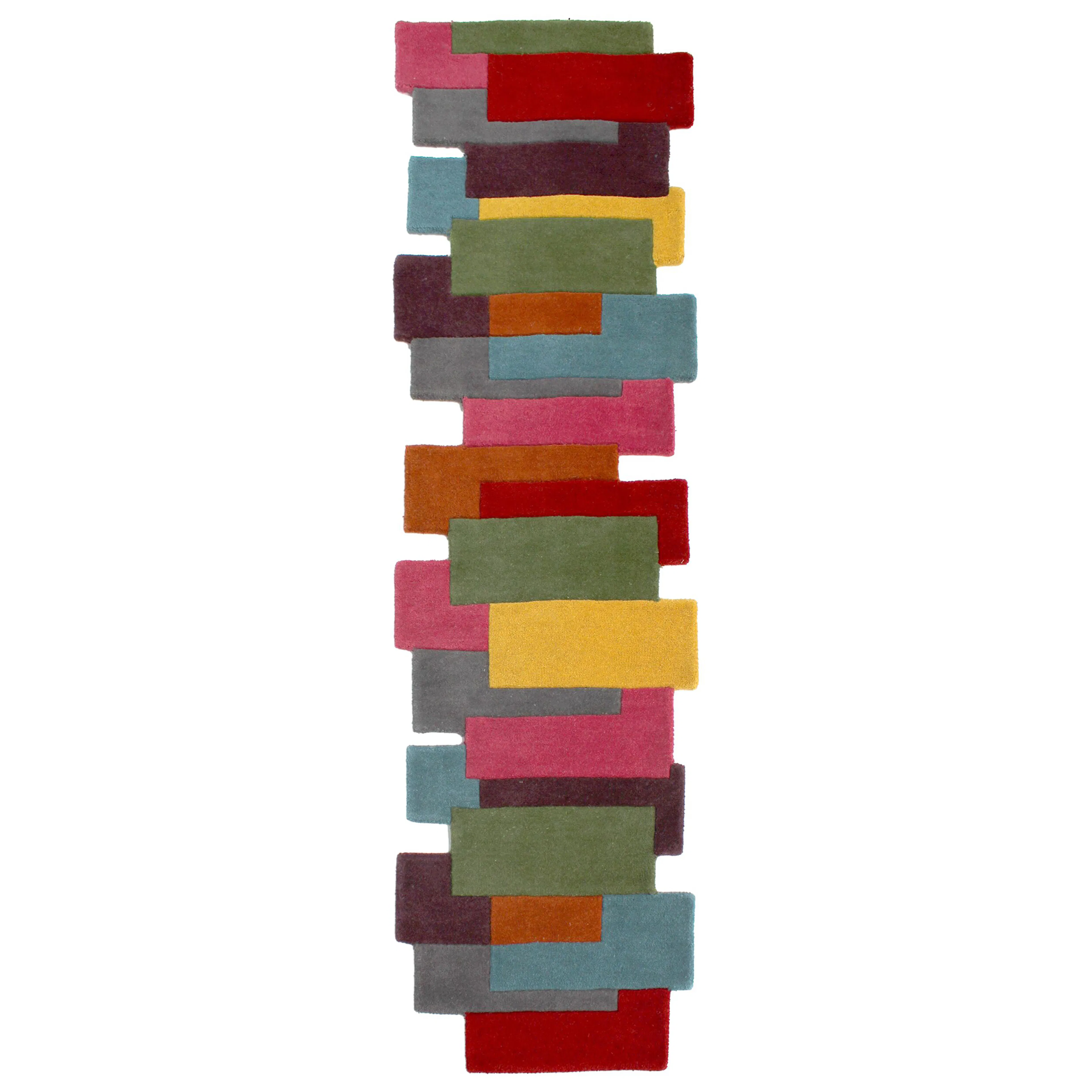 Patchworkmatta Flair Rugs Collage Flerfärgad Ull