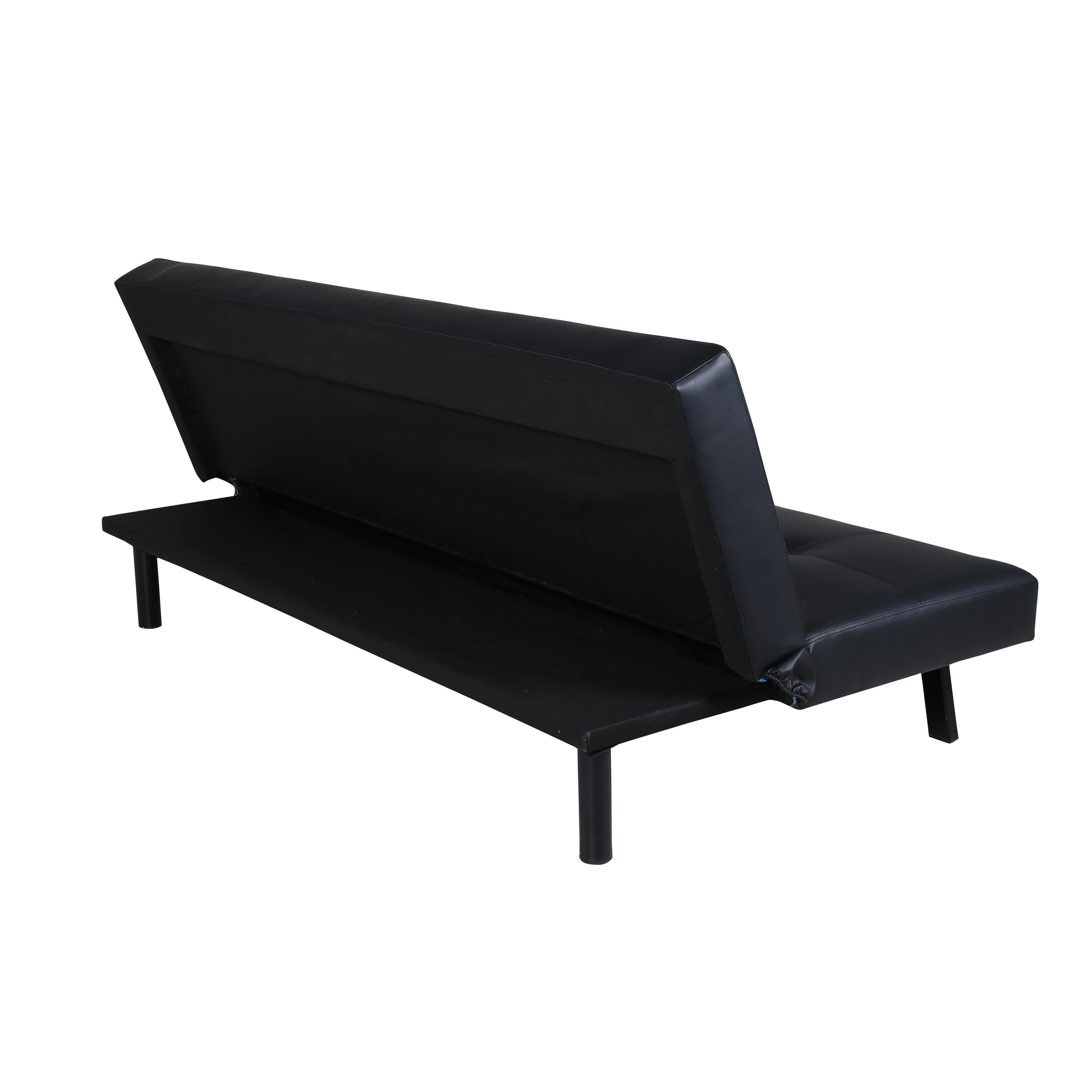 Bäddsoffa Venture Home Bodil Svart Konstläder 2-sitssoffa 180x80x55 cm 1 Sovplats
