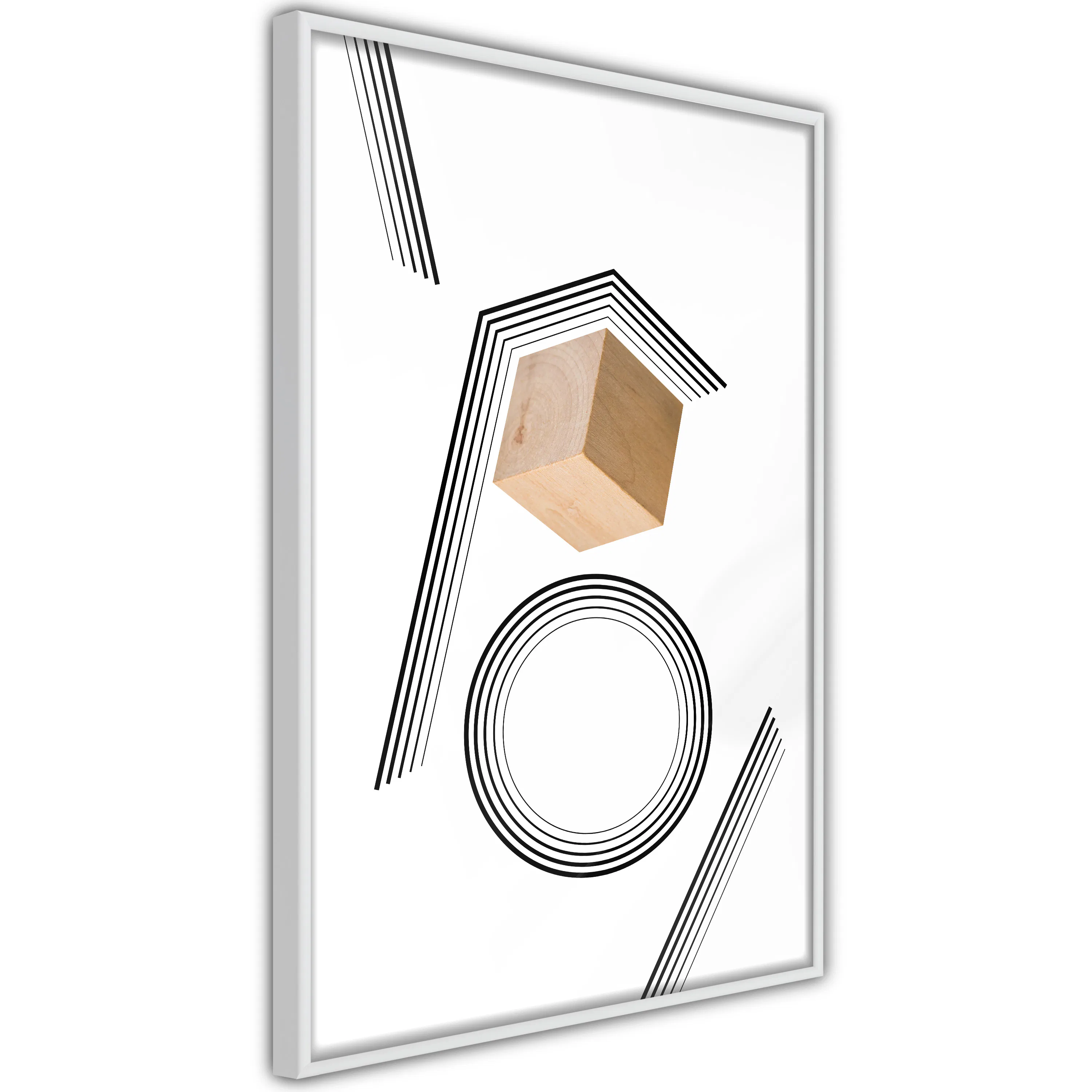 Poster Artgeist Affisch Wooden Cube