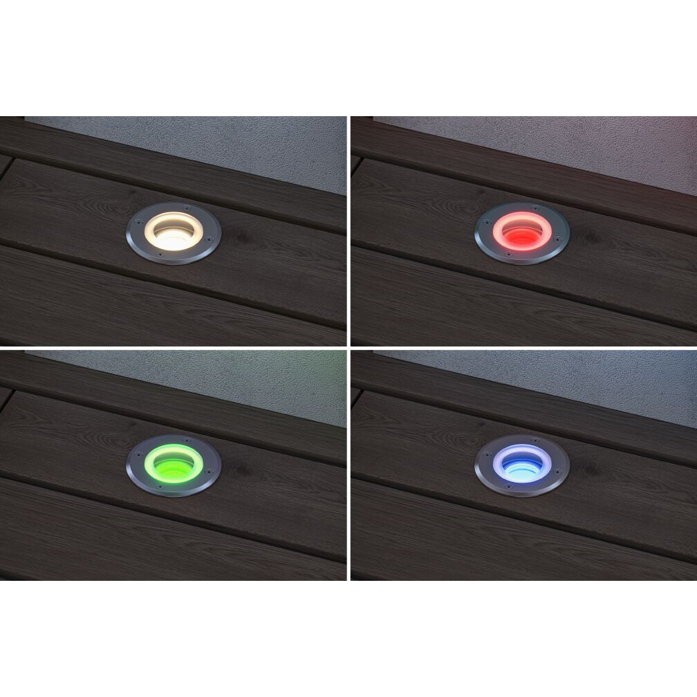 LED Infälld Markbelysning Paulmann Floor Rund Smart Home Zigbee 3.0 IP67 230V