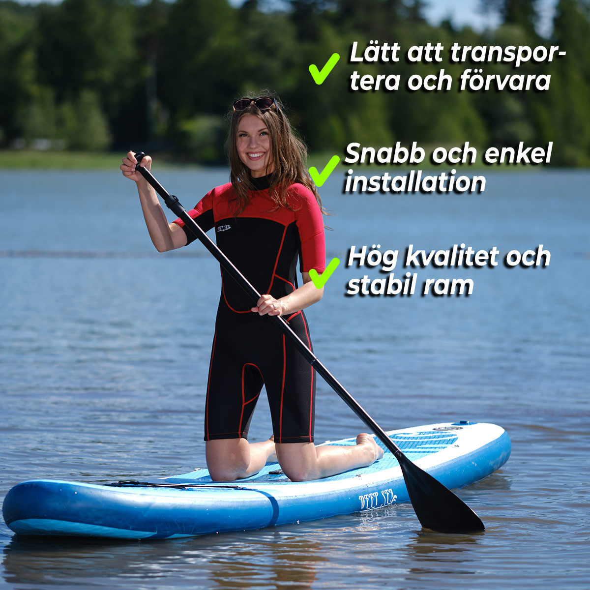 Stand-up Paddleboard Deep Sea SUP-brädset Kayak Pro 2-pack