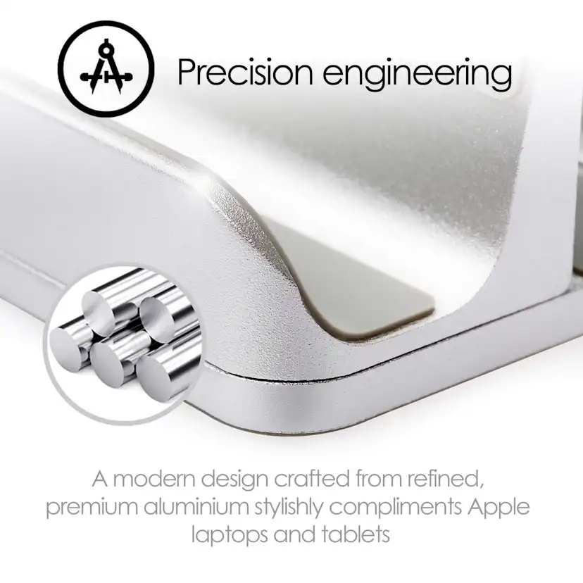 Bordsställ Desire2 Dual för Tablet Mac/Ultrabooks Justerbar Aluminium