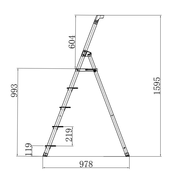 Stege Mag-Pro A Aluminium 5 Steg