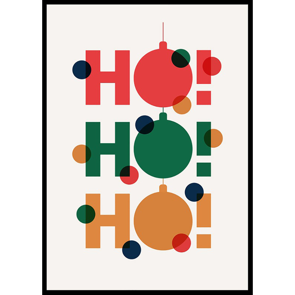 Poster Gallerix Dots Ho Ho Ho