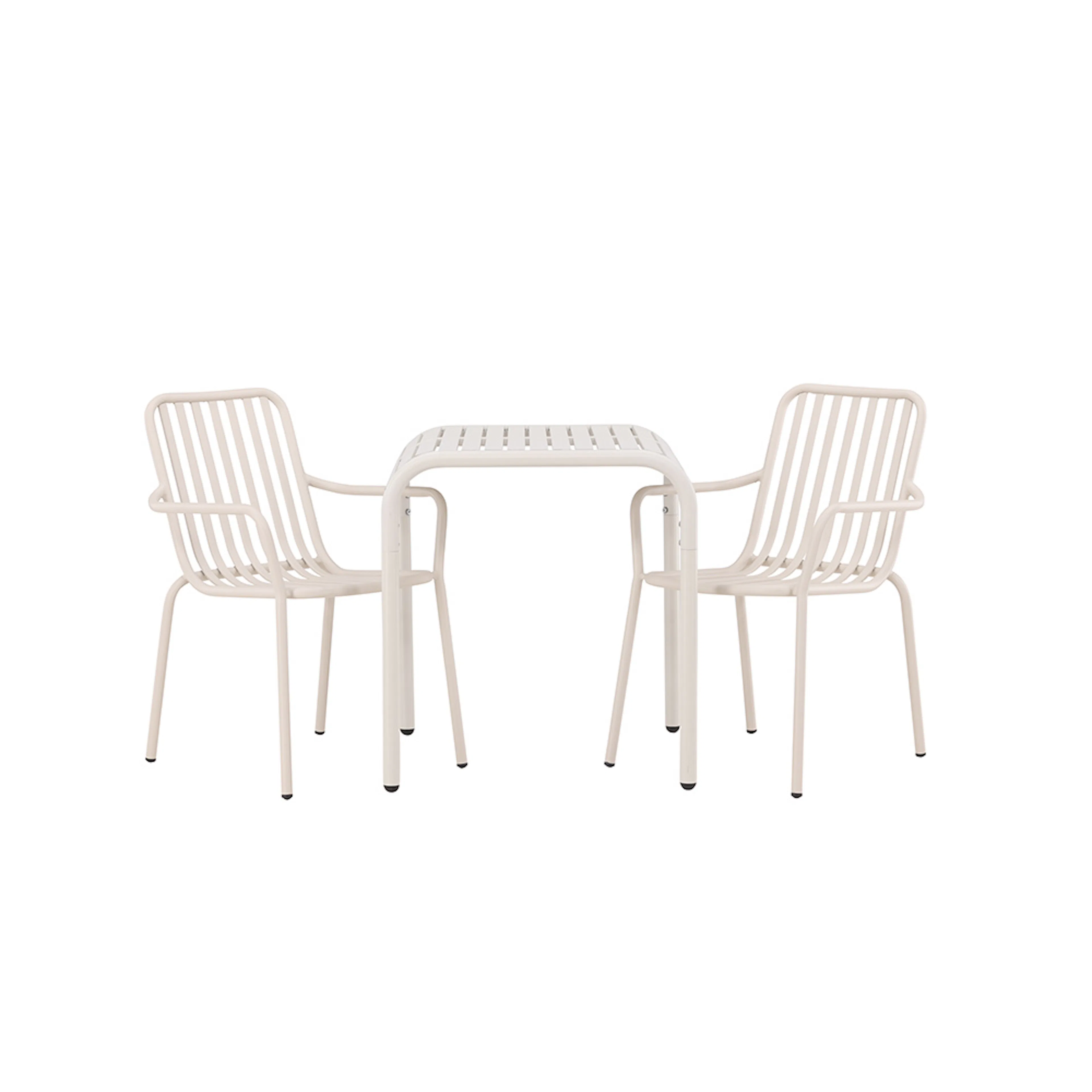 Borneo Cafetable Aluminium - Beige / Kvadrat 70*70* +Peking Beige