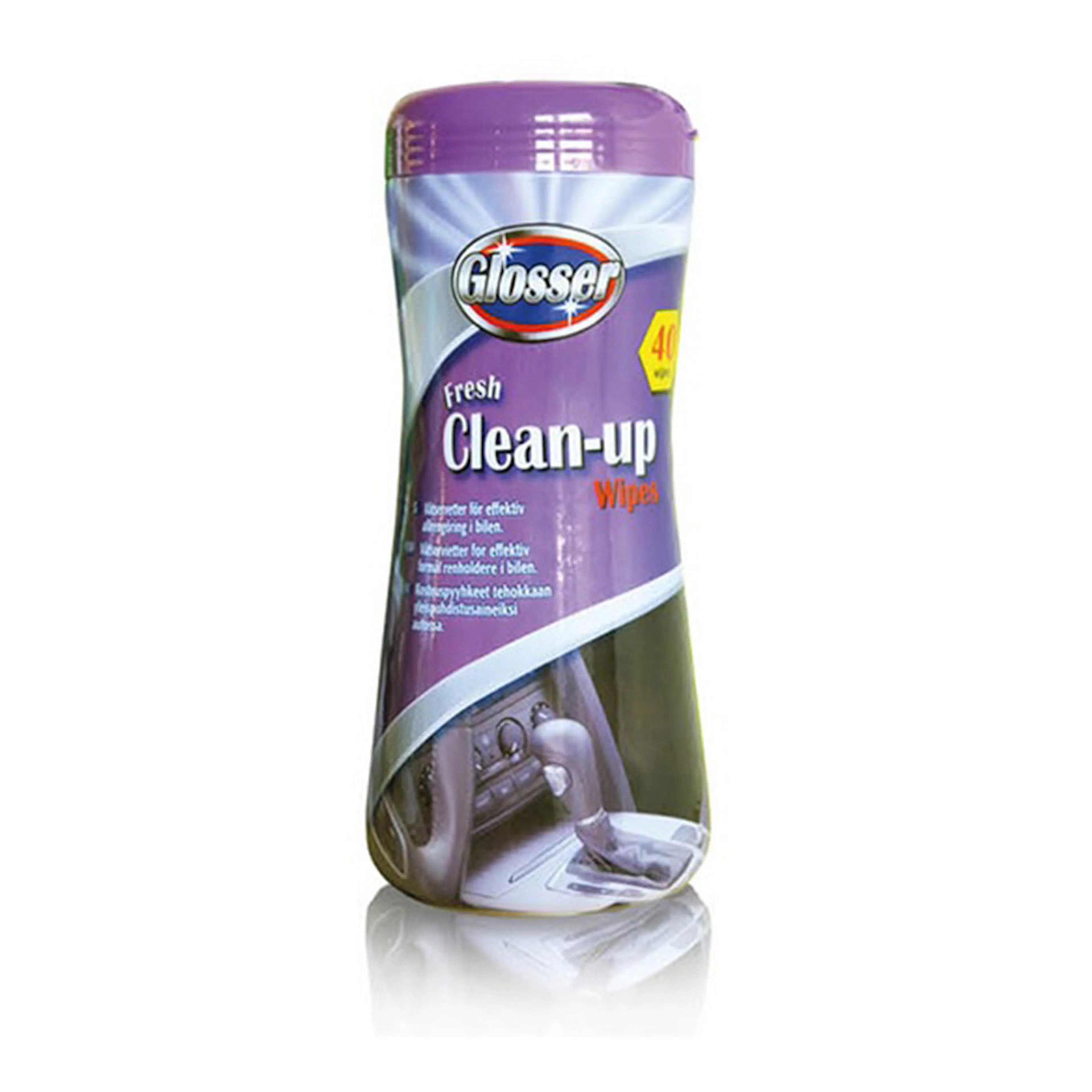 Våtservetter Glosser Fresh Clean-Up Wipes 40 wipes