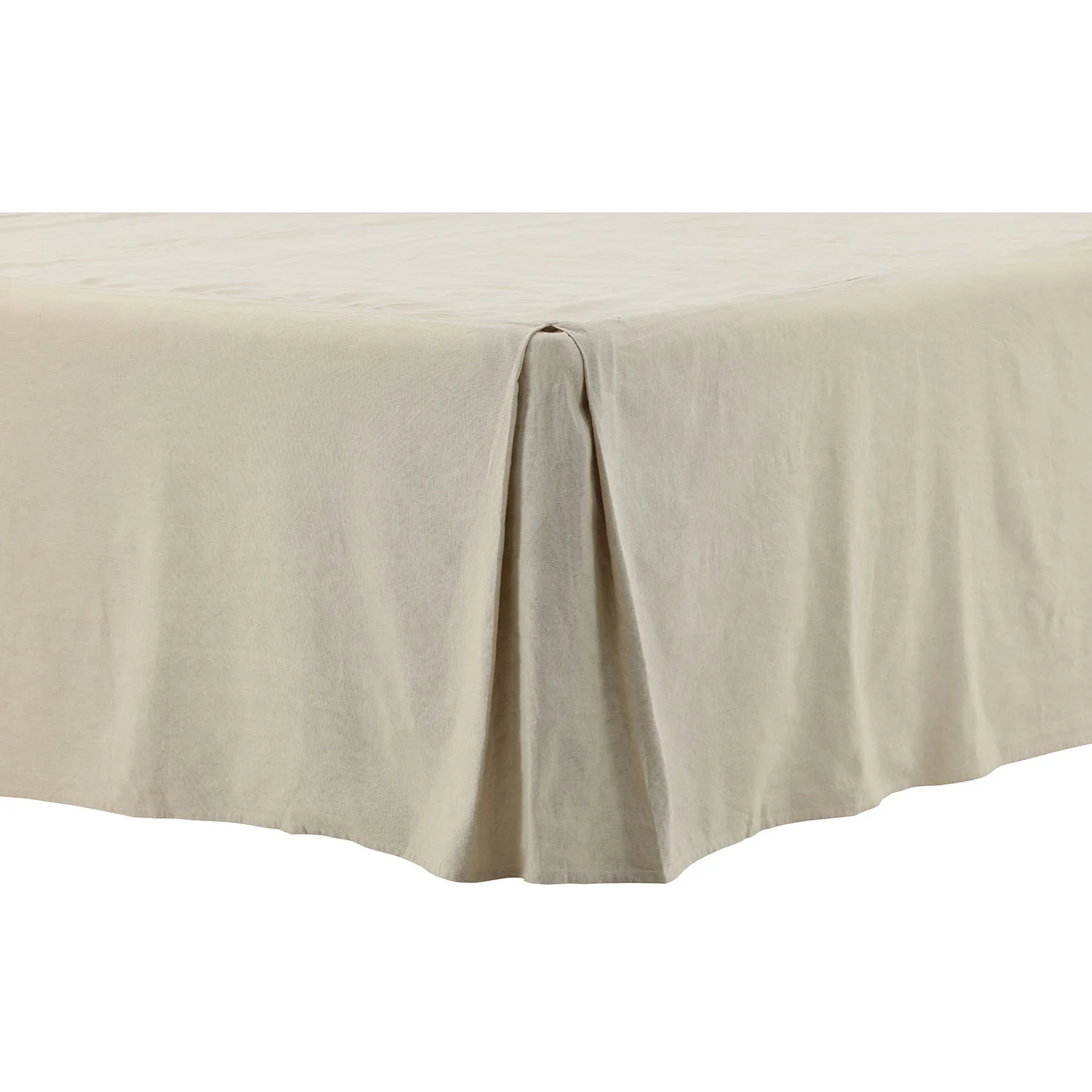 Kimmy Sängkappa bomull/linné streight Beige, 180 cm