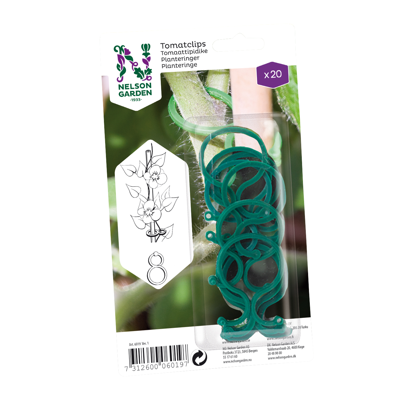 Tomatclips Nelson Garden 20-pack