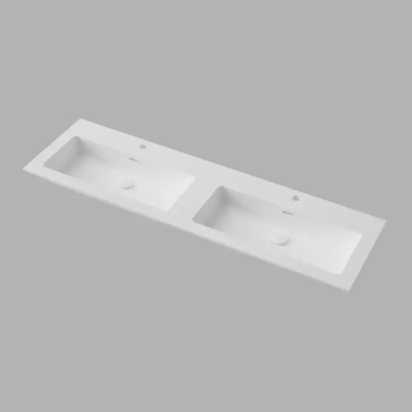 Tvättställ INR Smooth Solid Surface Dubbel