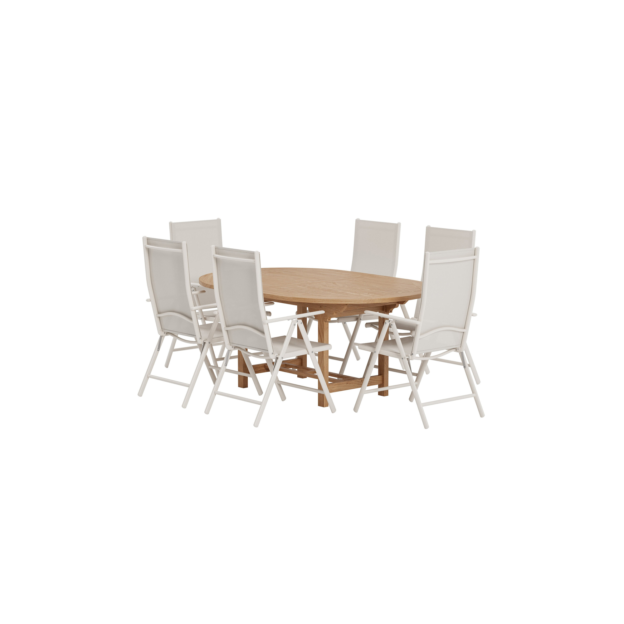 Matgrupp Utomhus Venture Home Kenya 120x180 cm med 6 st Break Trädgårdsstolar