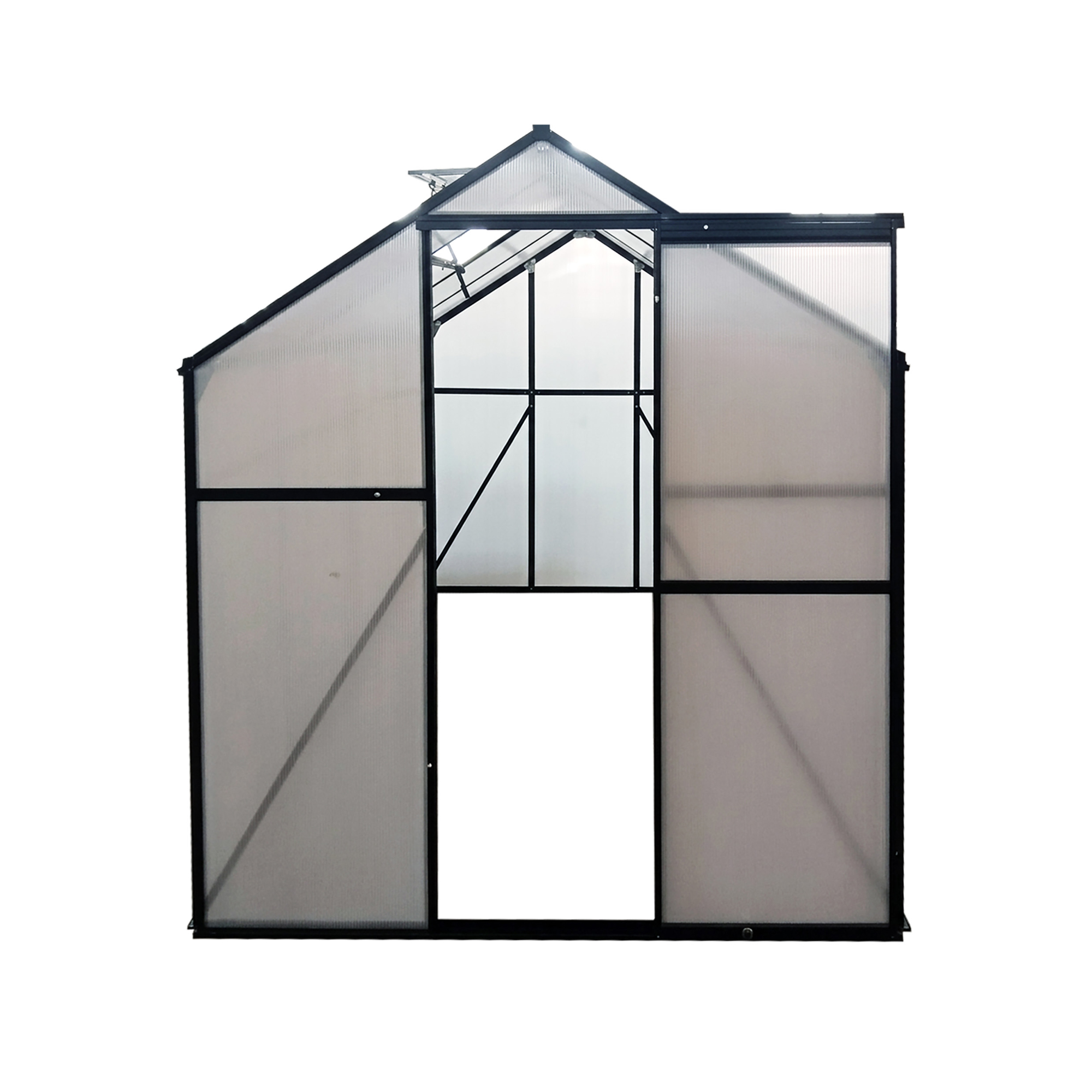 Växthus Mag-Pro  4,8 m² Svart Med Sockel