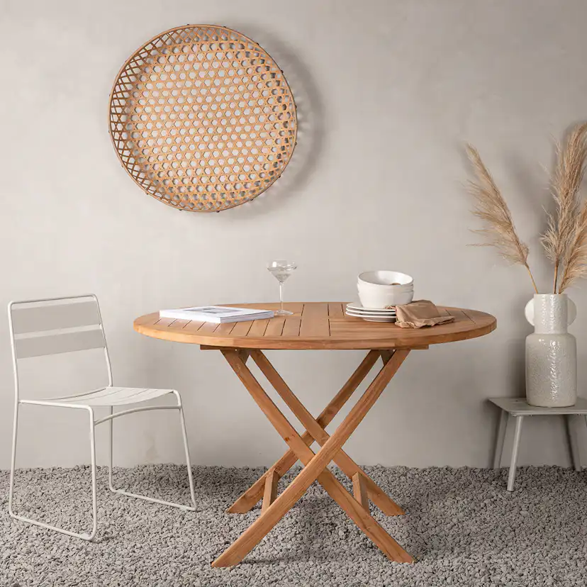 Utebord Venture Home Kenya Teak Ø120 cm