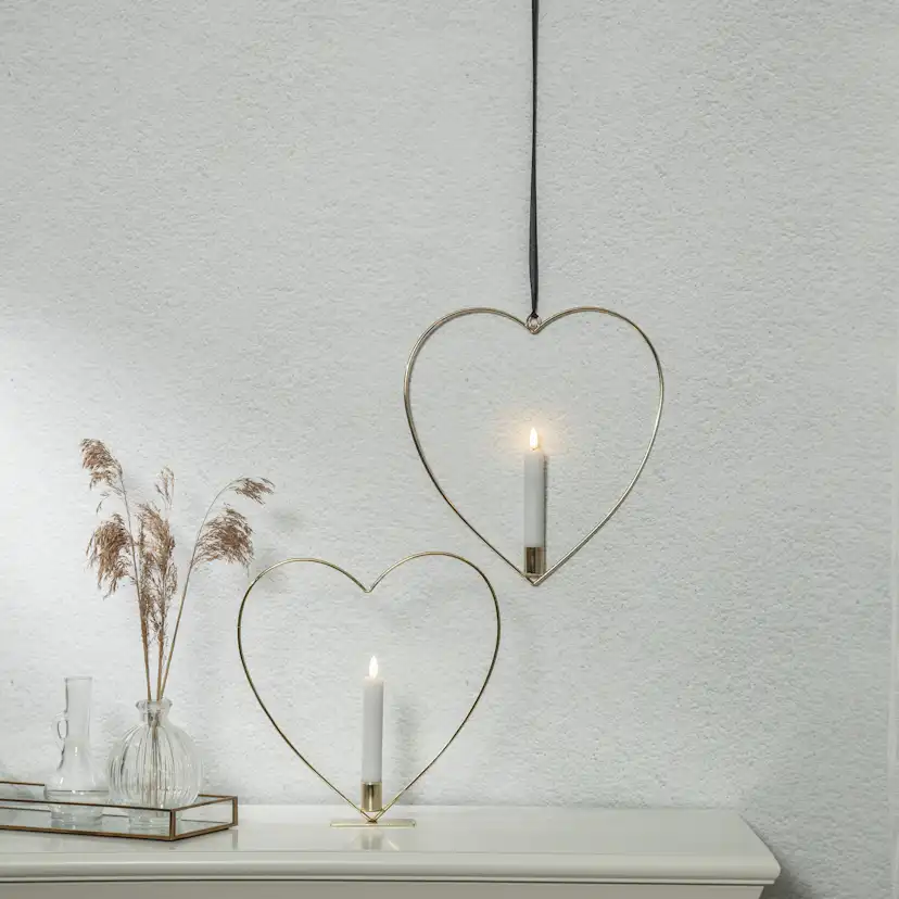 Inomhusdekoration Star Trading Flamme Heart Vägg