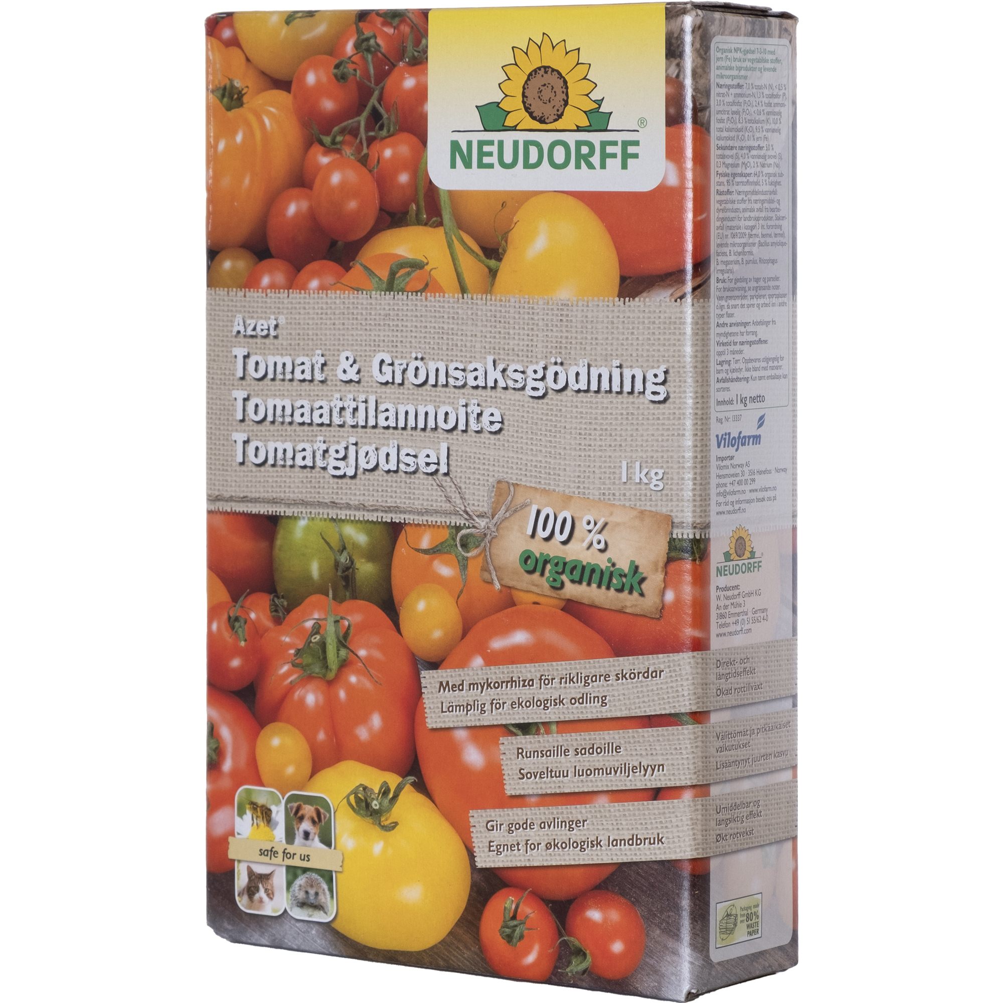 Tomat & Grönsaksgödning 1kg, Neudorff