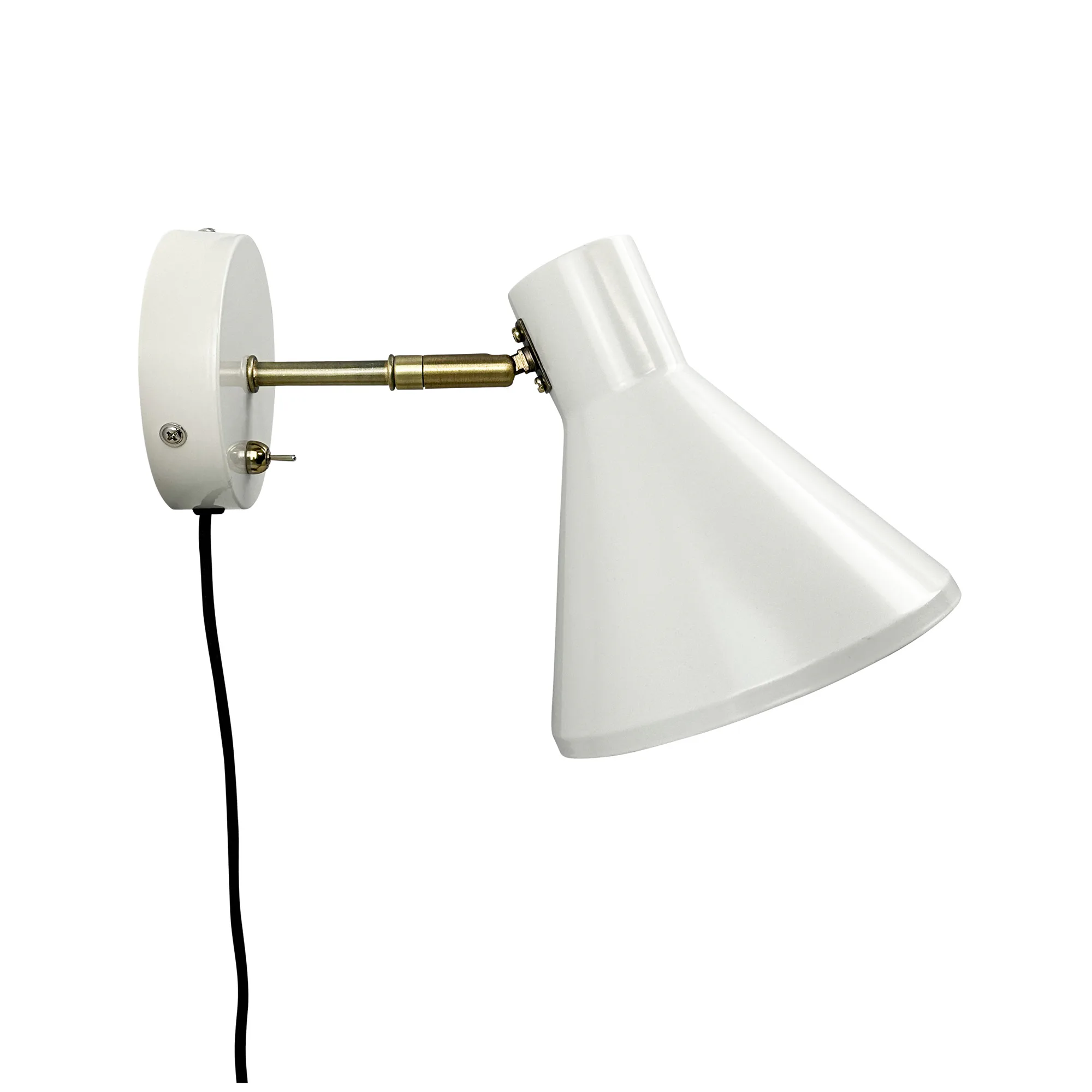 Vägglampa Dyberg Larsen Sleep Vit/Mässing