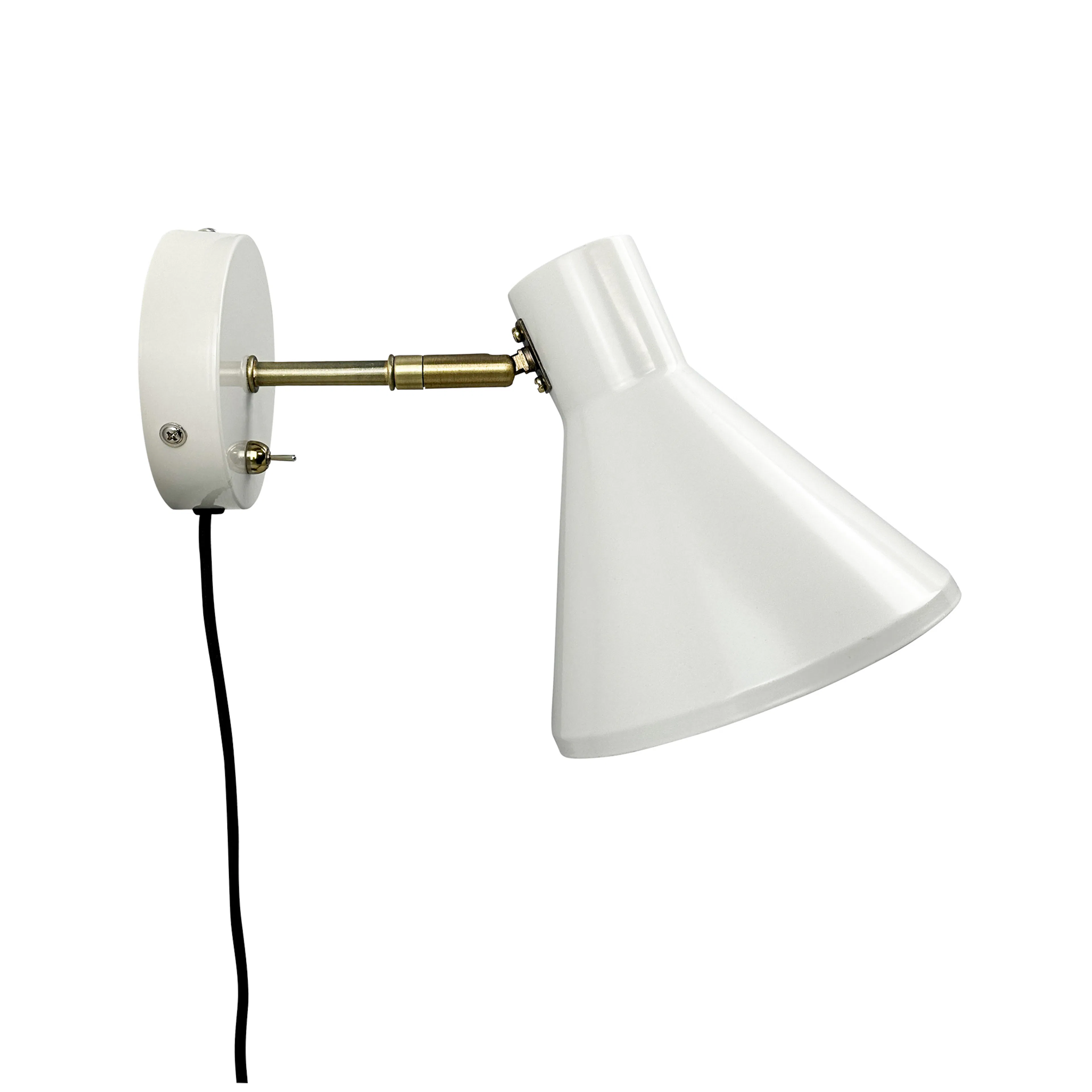 Vägglampa Dyberg Larsen Sleep Vit/Mässing