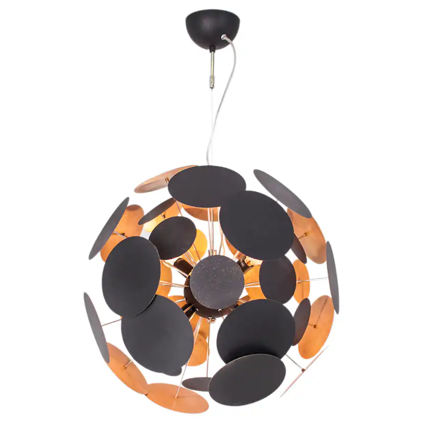Taklampa By Rydéns Planet Ø50 cm Svart/Guld 4L