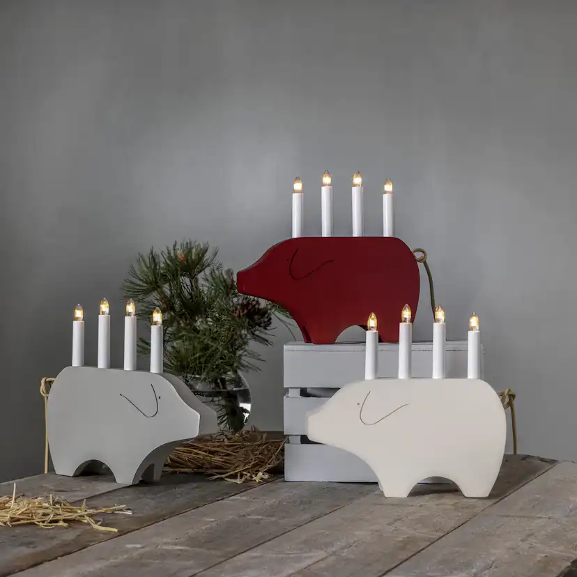 Ljusstake Gry Beige