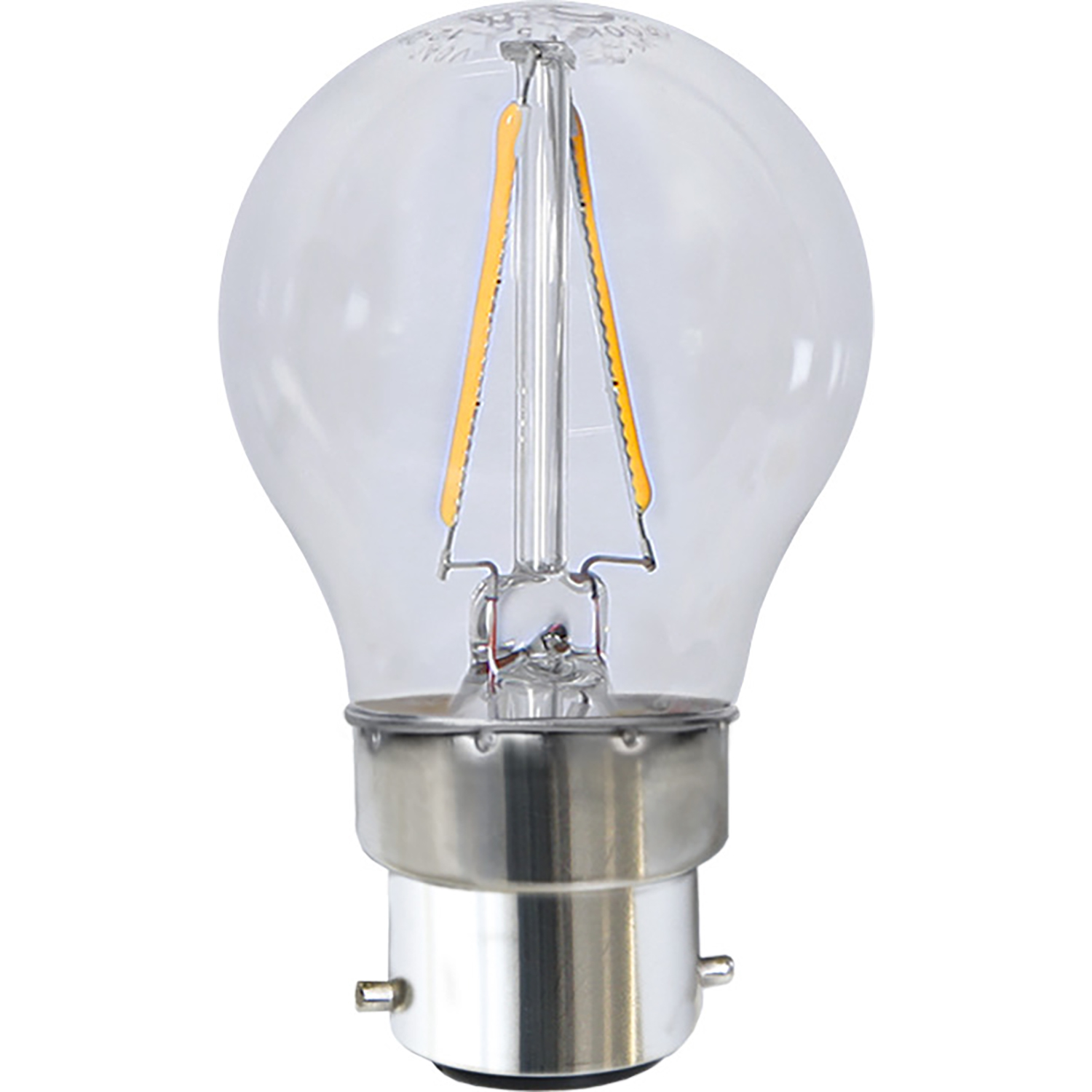 LED-lampa Star Trading Filament B22 G45 Klar 1,5W
