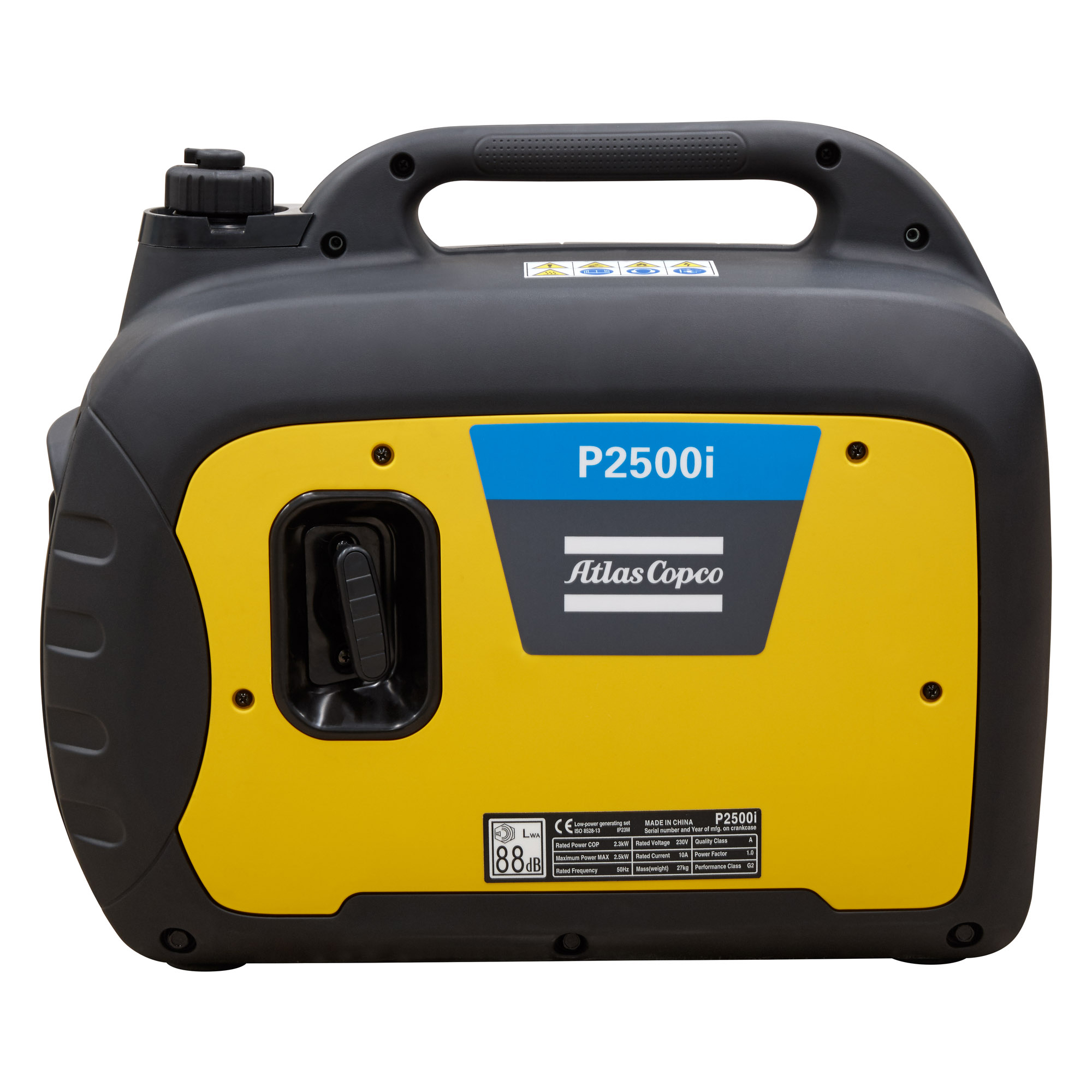 Elverk Atlas Copco P2500i Inverter 2,3 kVA 230 V 1-Fas