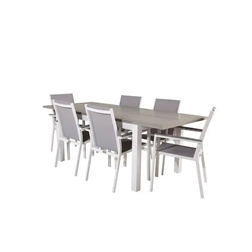 Matgrupp Venture Home Aleyna 160/240 med 6 Pincy Stolar