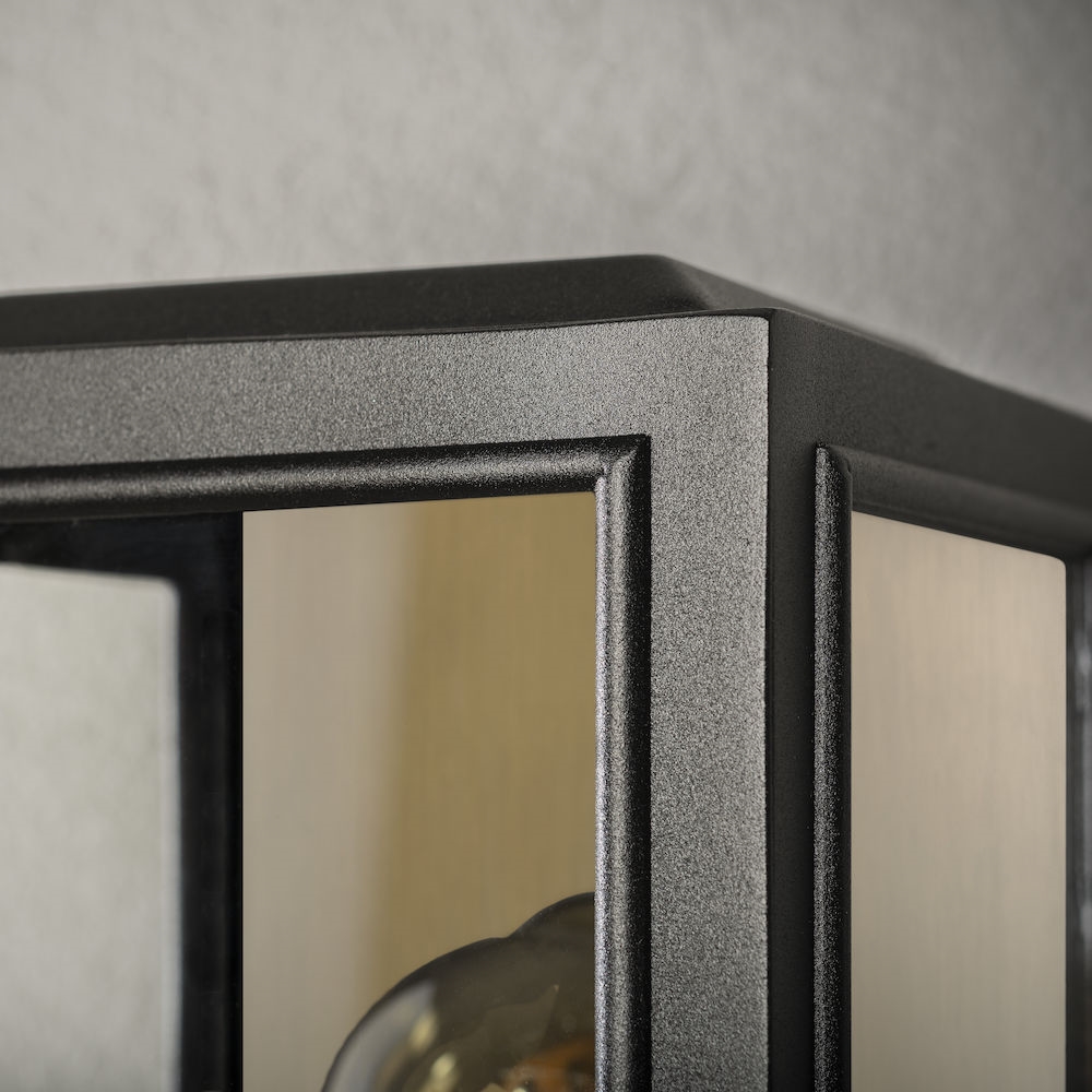 Carpi vägg E27sv/förmässingad Svart/Mässing