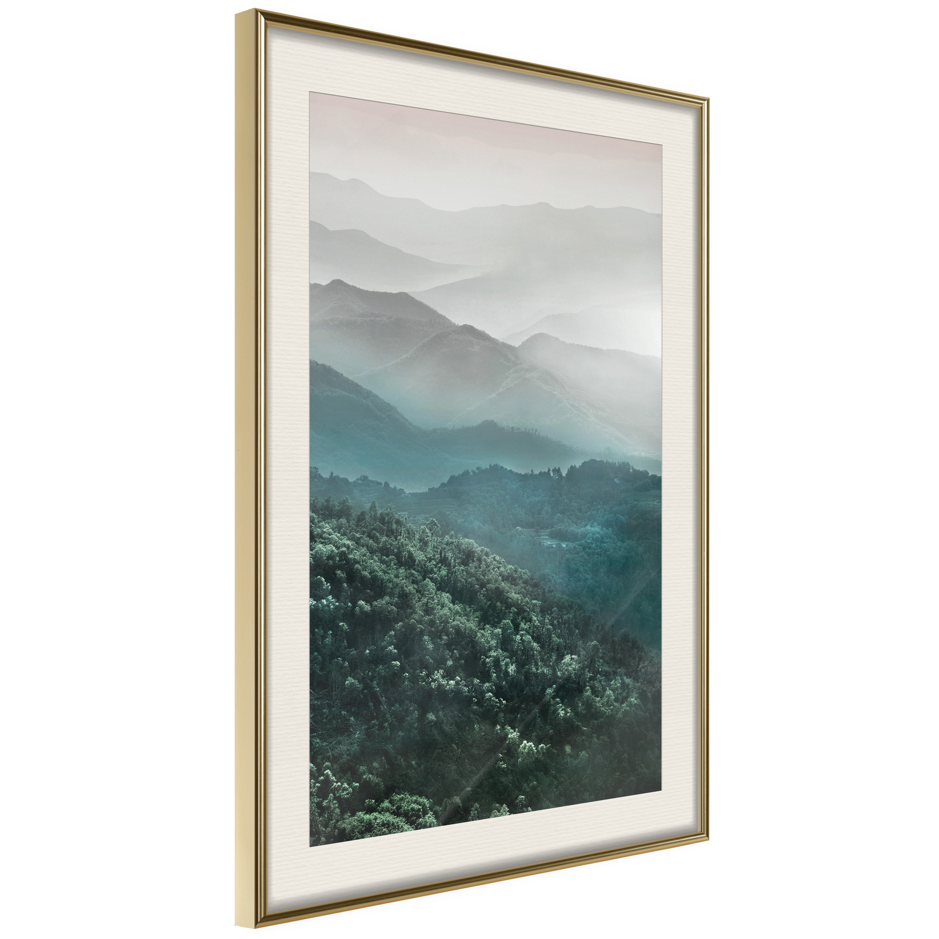 Affisch - Beautiful Tuscany [Poster] 40x60 Guld ram med passepartout, 40x60 cm