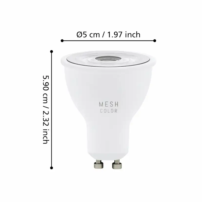 Ljuskälla Eglo 3xLM-ZIG-RGB/CCT GU10 4,5W+1XFB