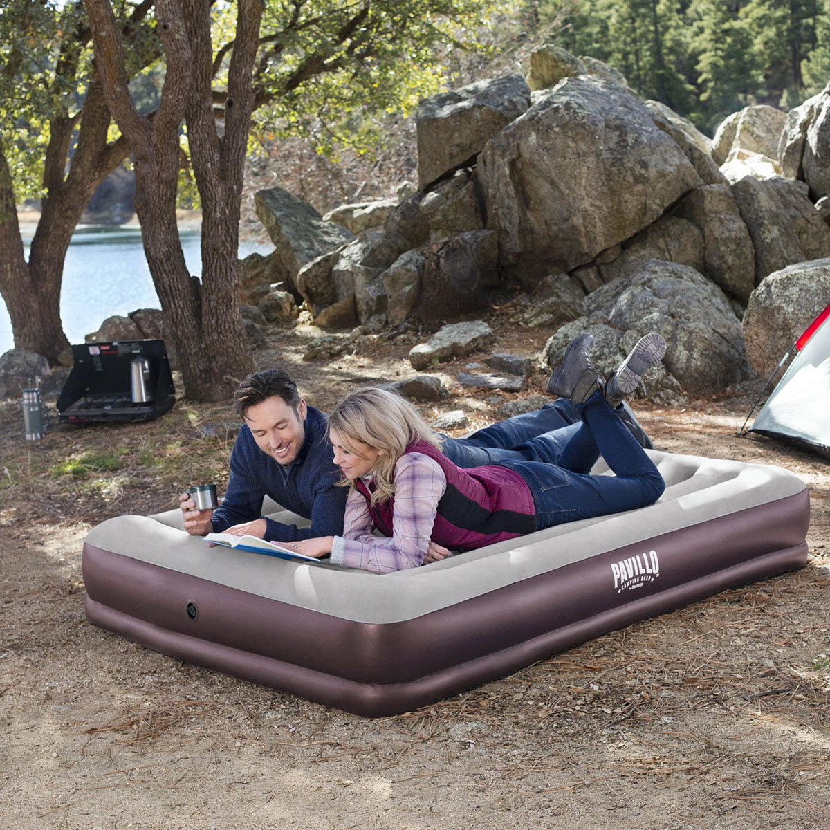 Uppblåsbar Madrass Bestway Pavillo Tritech Airbed Queen
