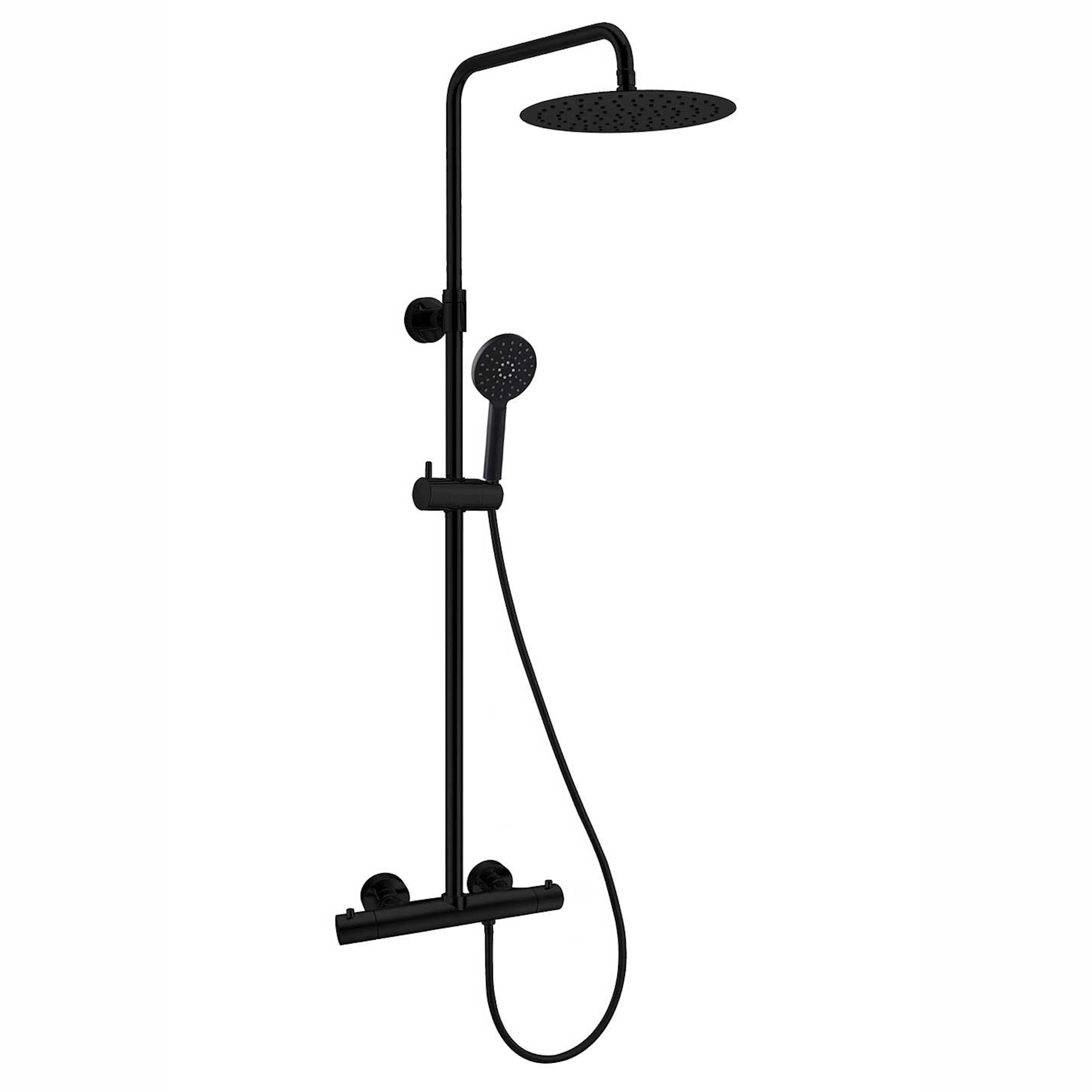 TAKDUSCH STUDIO SVART M 250MM DUSCHHUVUD Svart, Ø 250 mm