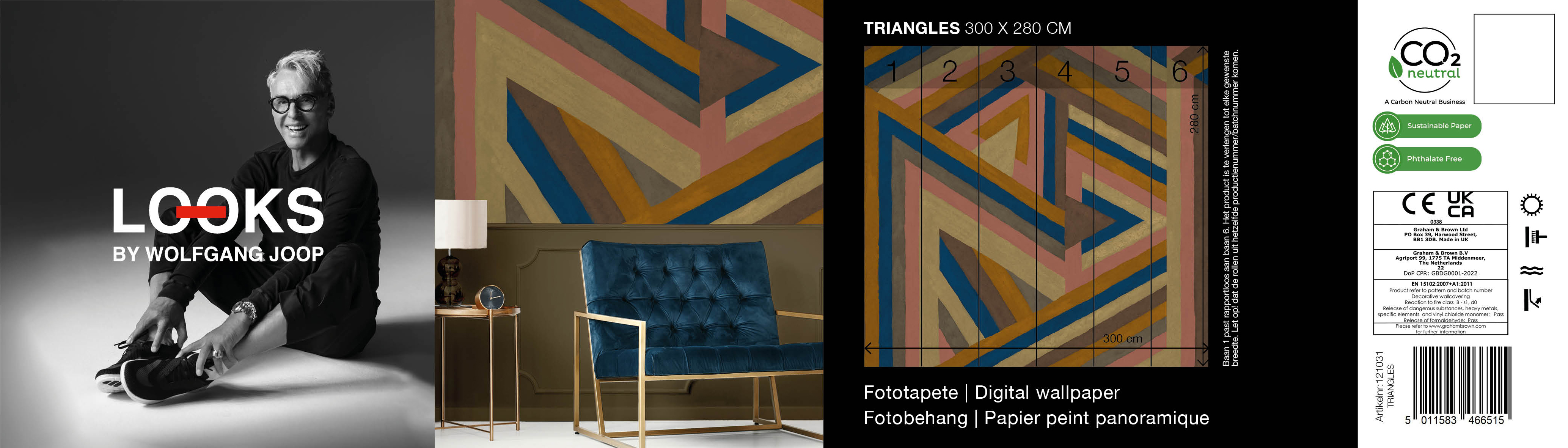 Fototapet LOOKS by Wolfgang Joop Looks Geometrisk 121031