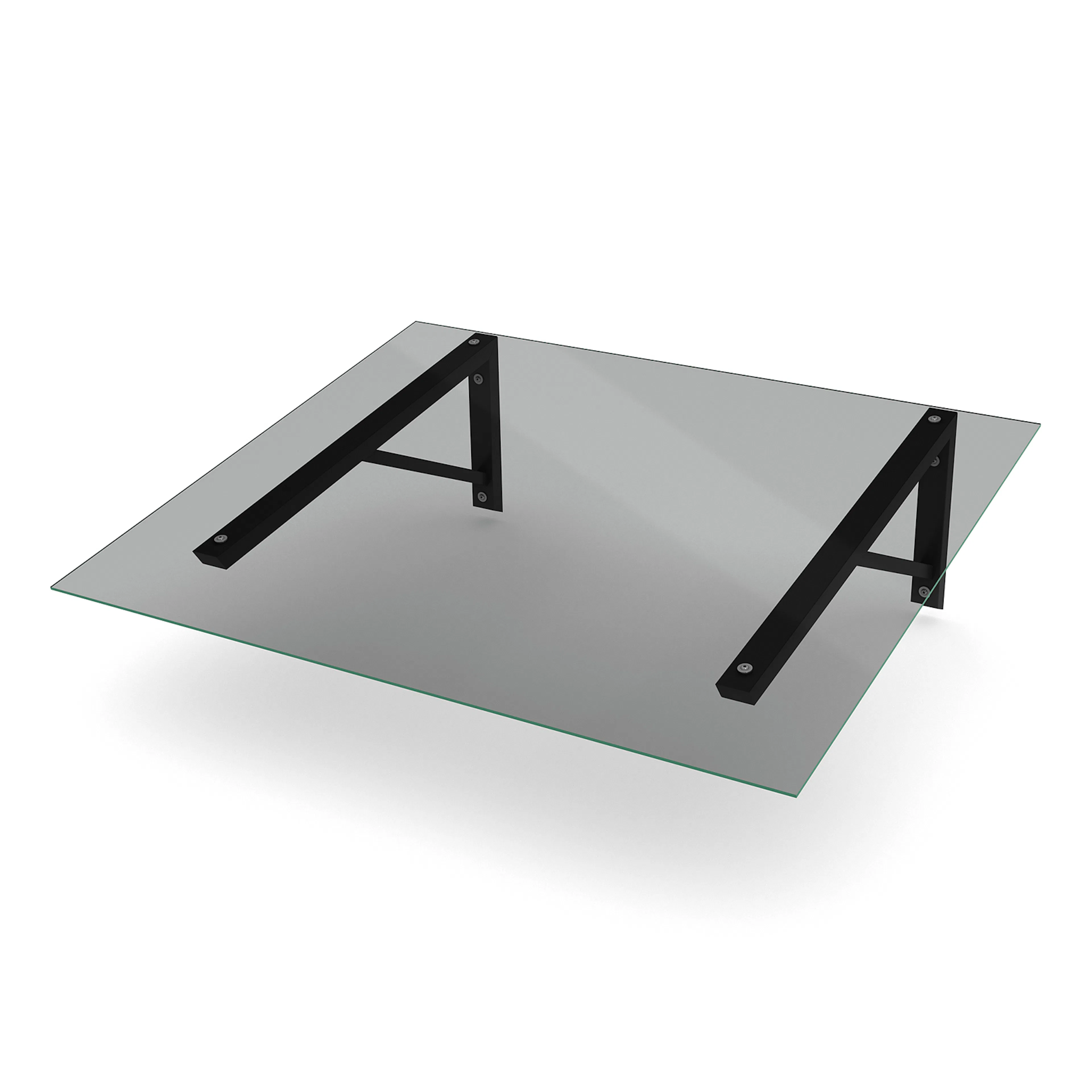 Console Delta Svart - Tinted Glass 6+6mm 1500x1200mm Svart - Tonat Glas 6+6 mm, 1500x1200 mm