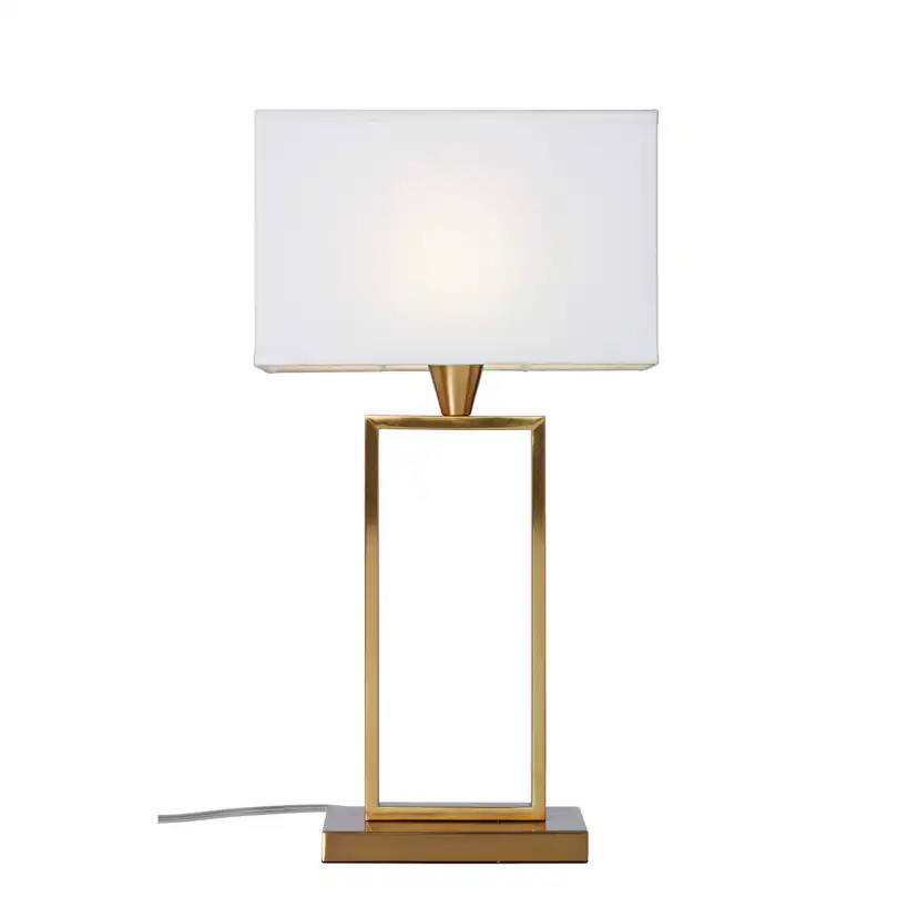 Bordslampa Cottex Kensington H50 cm Metallfot med Textilskärm