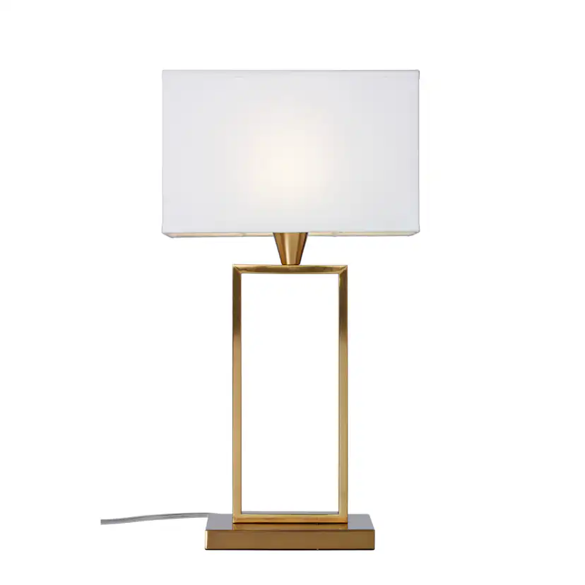 Bordslampa Cottex Kensington H50 cm Metallfot med Textilskärm