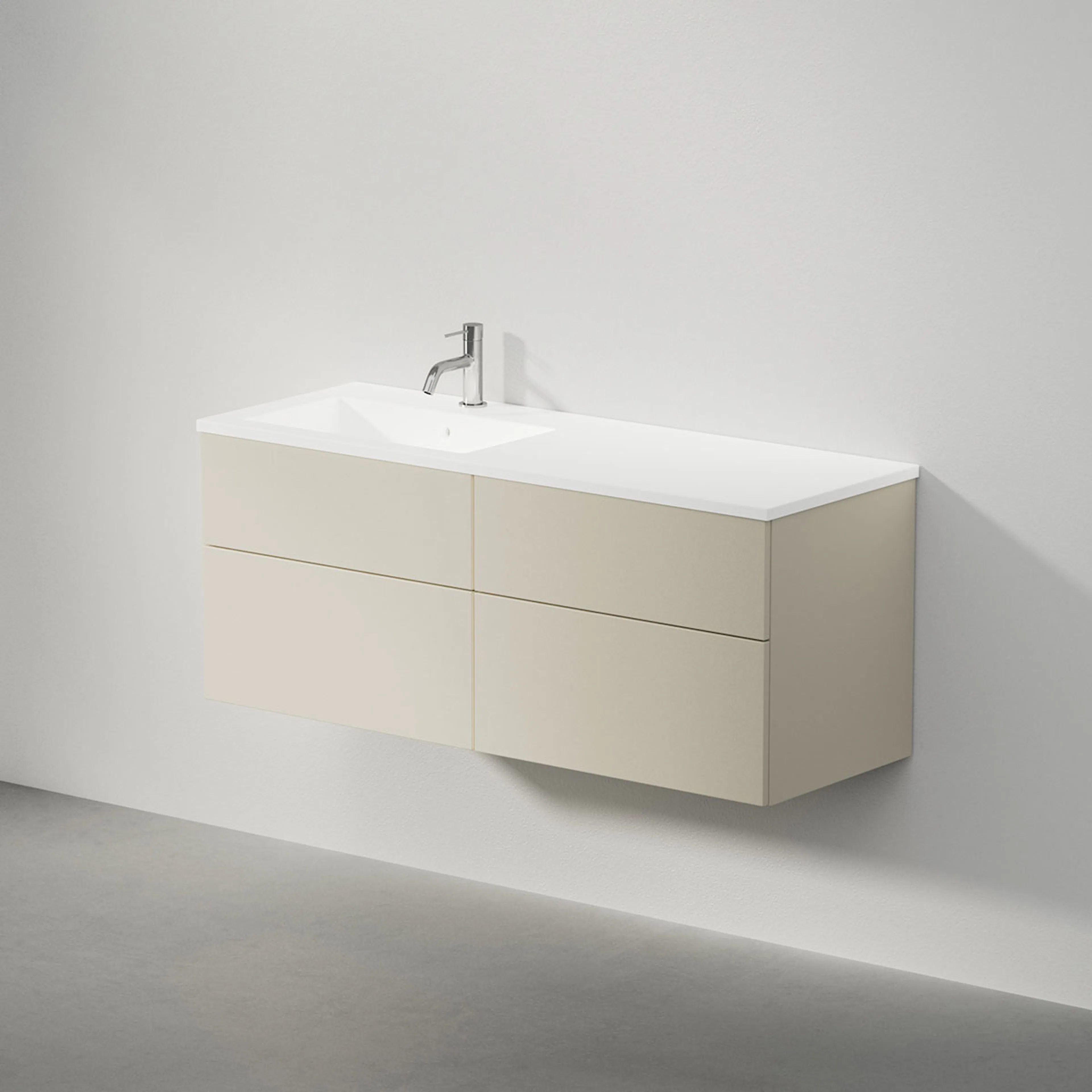 Viskan Solid 120 E, Light Sand, 4 Lådor,H/V, 1180x490x425 mm Light Sand