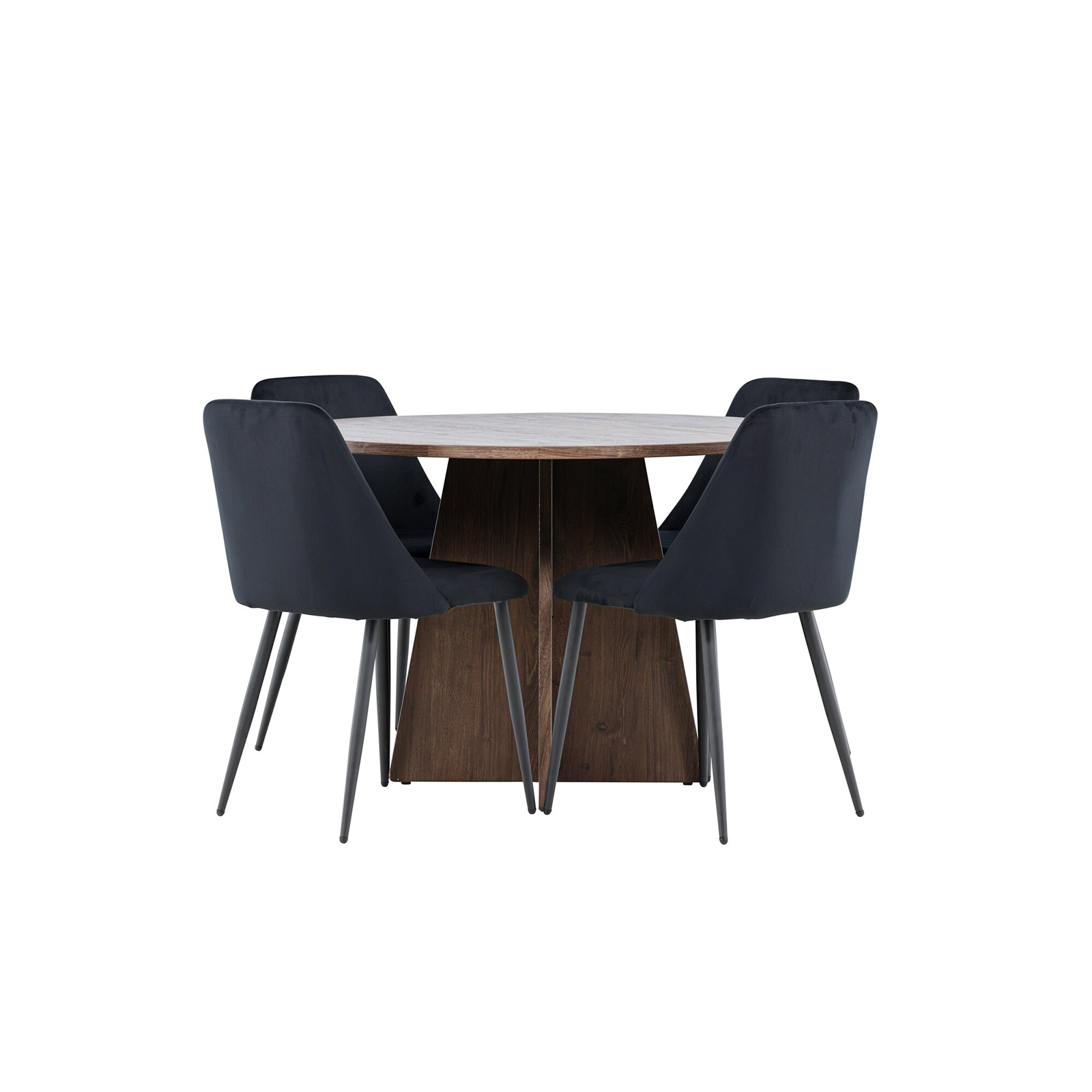 Matgrupp Venture Home Bootcut Ø110 med 4 st Night Stolar