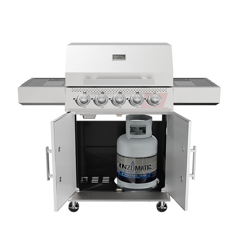 Gasolgrill Bluegaz Z50 Rostfritt Stål 4 Brännare & Sizzle Burner